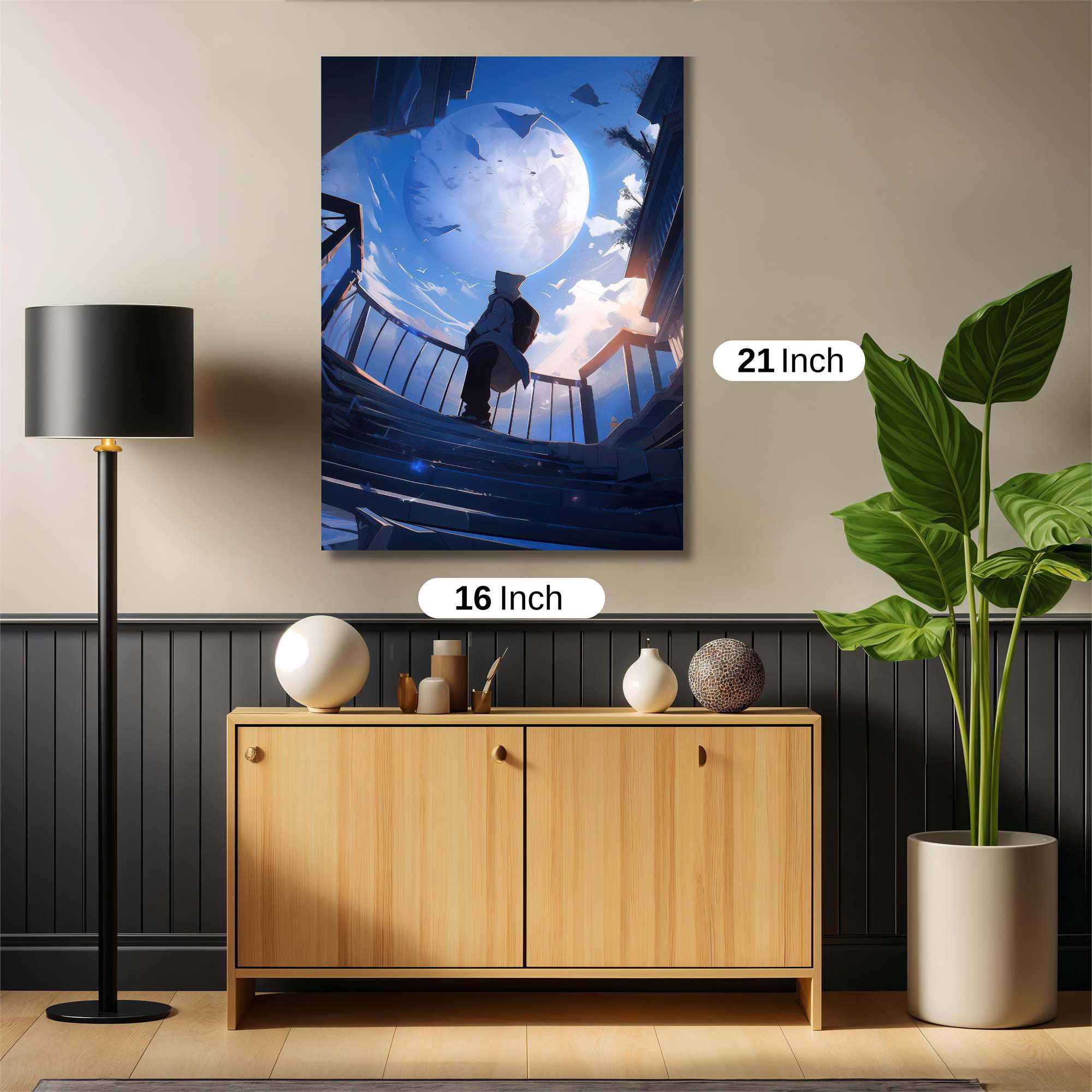 Moonlit Solitude Safe Wall Magnetic / M