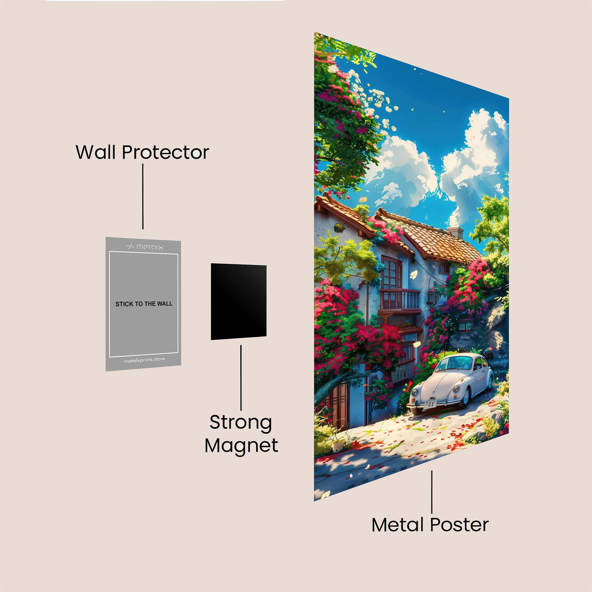 Cottage Bliss Safe Wall Magnetic / M