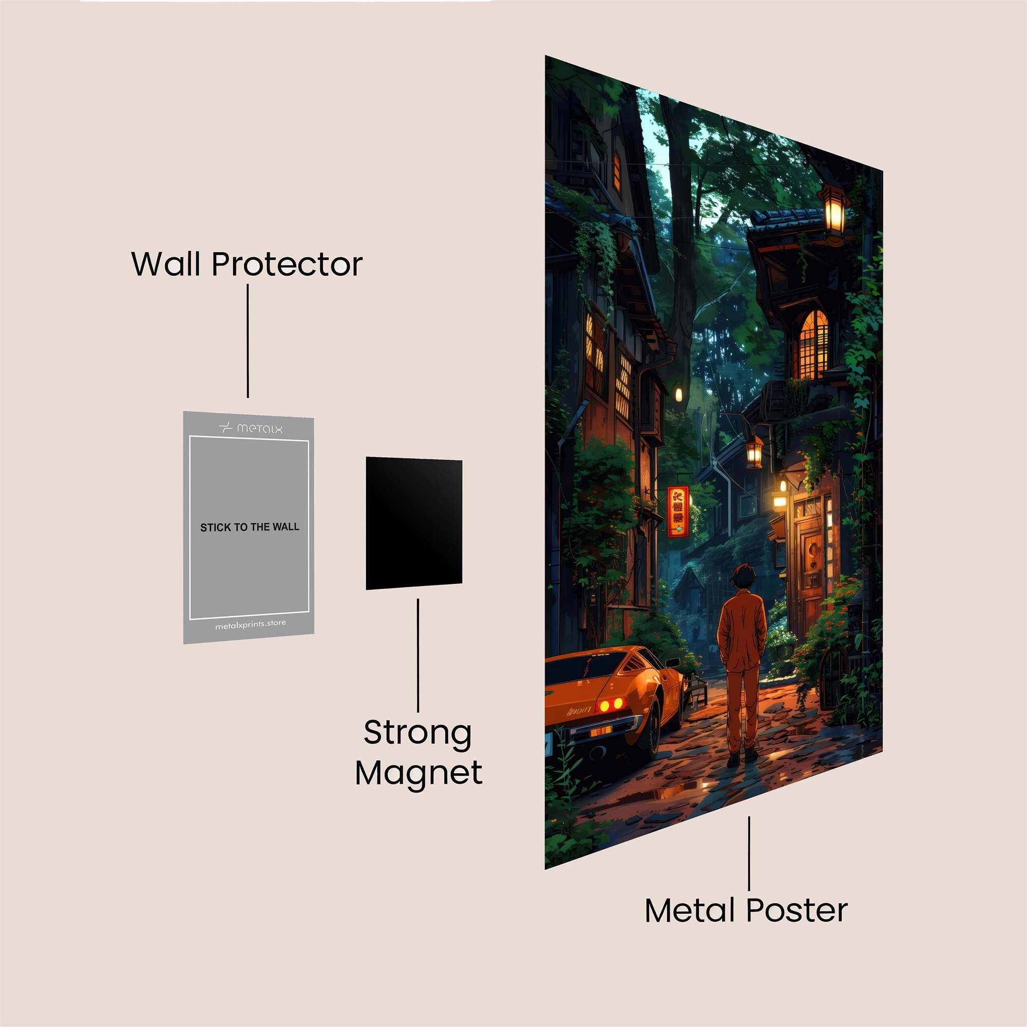 Mystery Alley Safe Wall Magnetic / M