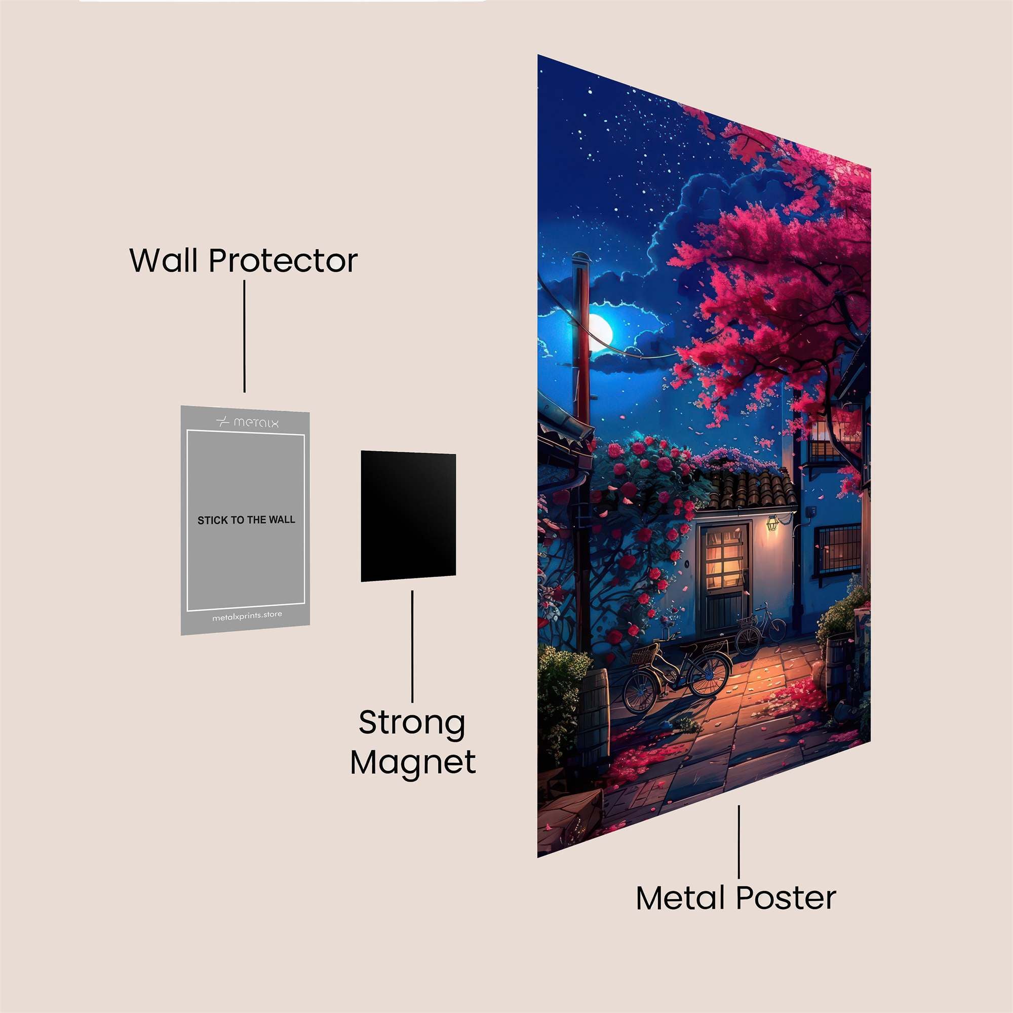 Moonlit Serenity Safe Wall Magnetic / M