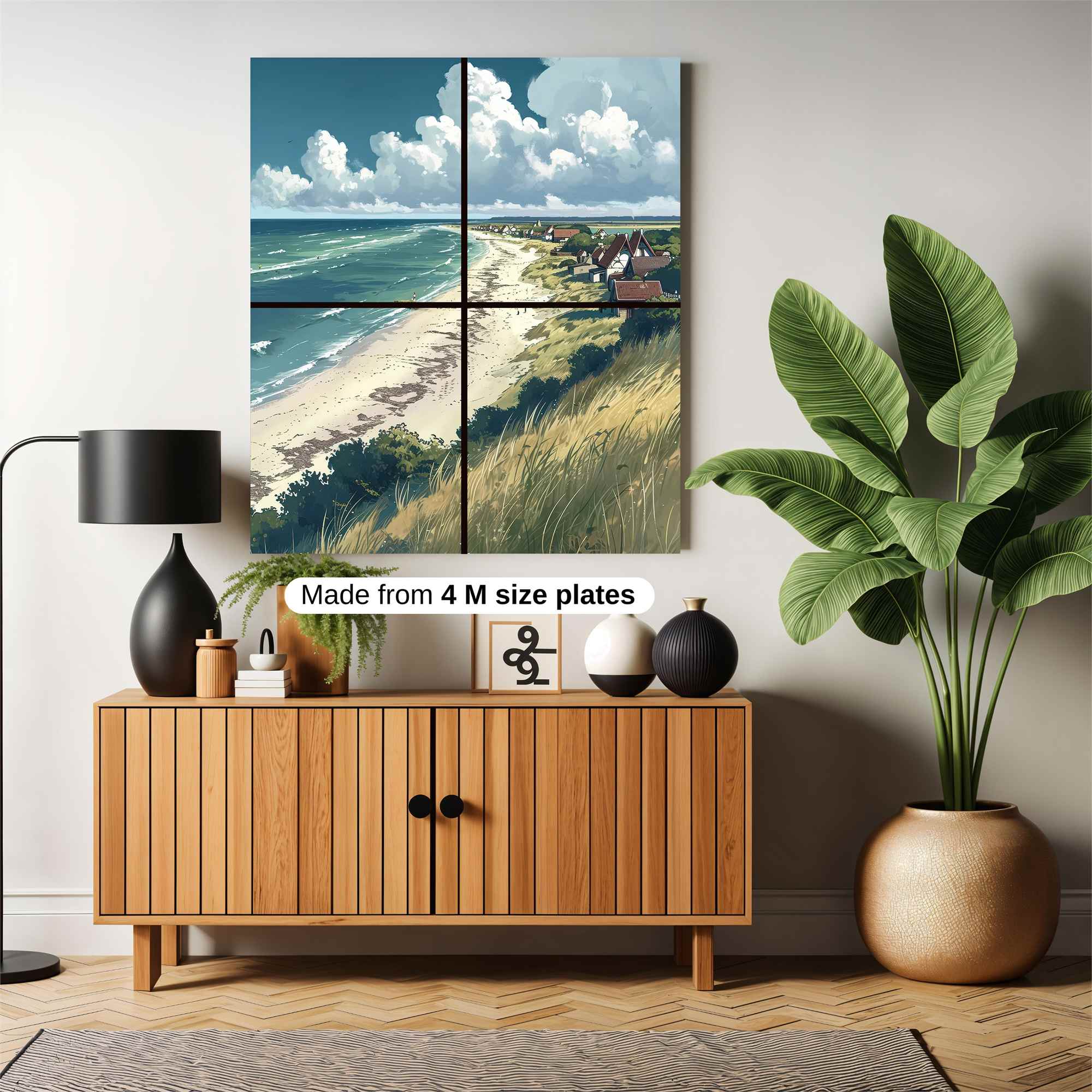 Coastal Serenity Safe Wall Magnetic / M