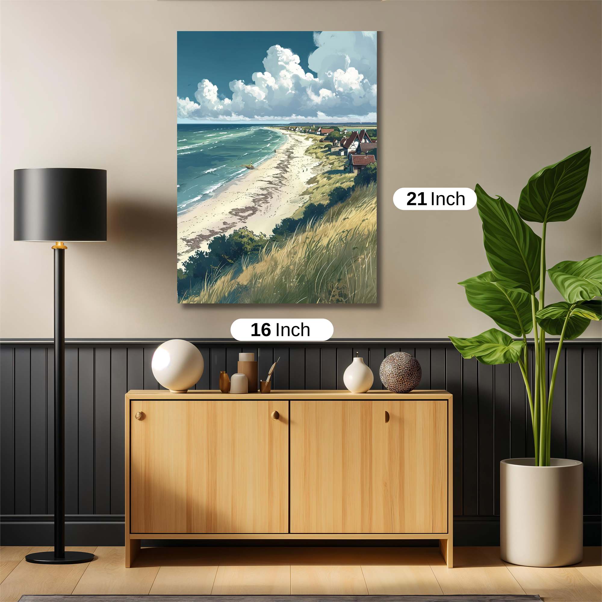 Coastal Serenity Safe Wall Magnetic / M