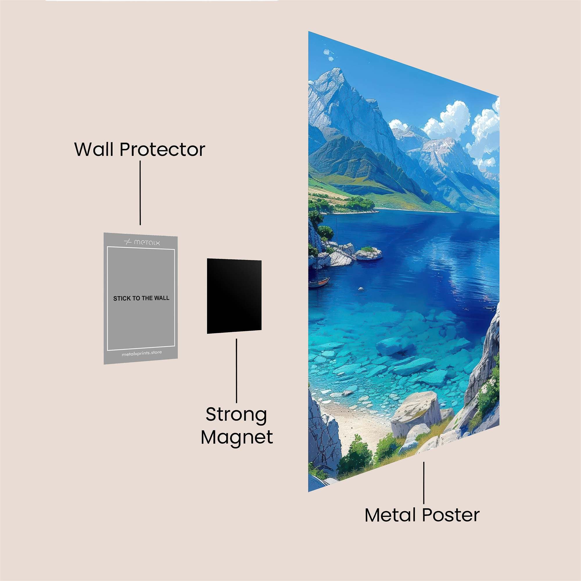 Mountain Serenity Safe Wall Magnetic / M