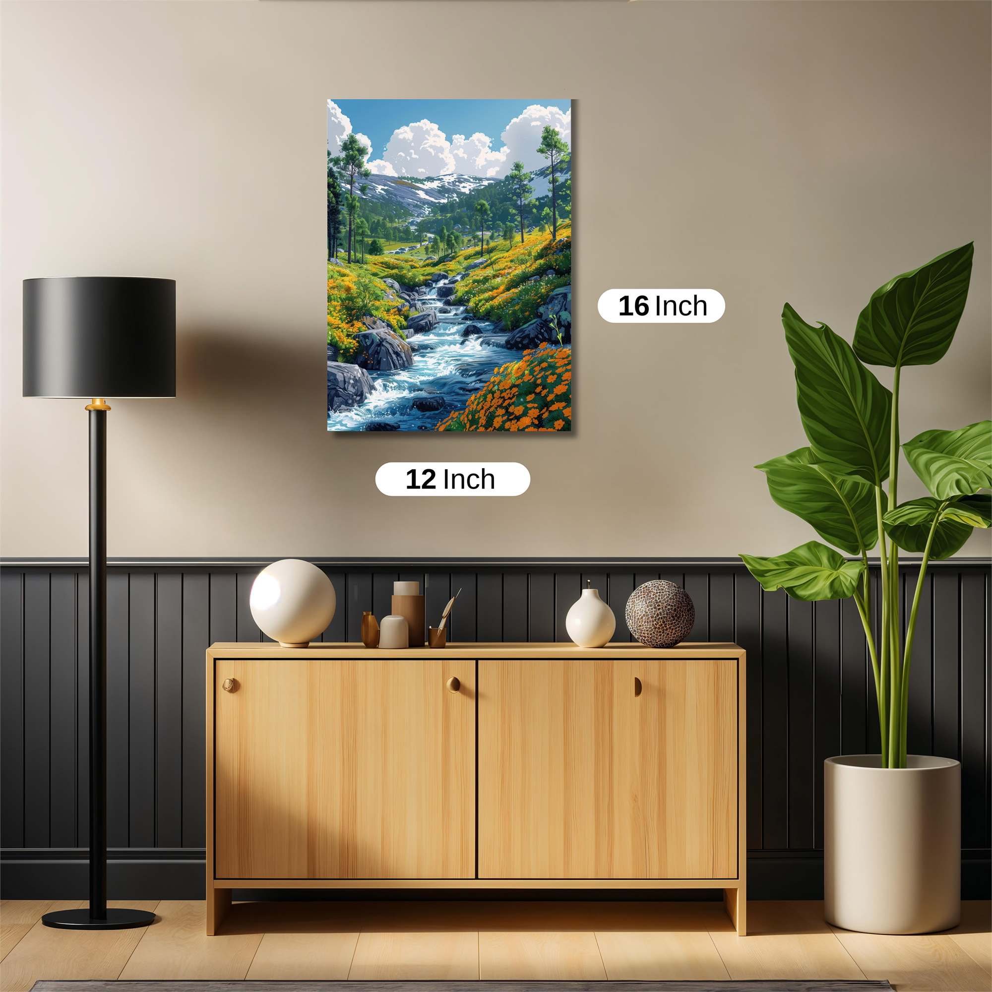 Mountain Serenity Safe Wall Magnetic / M