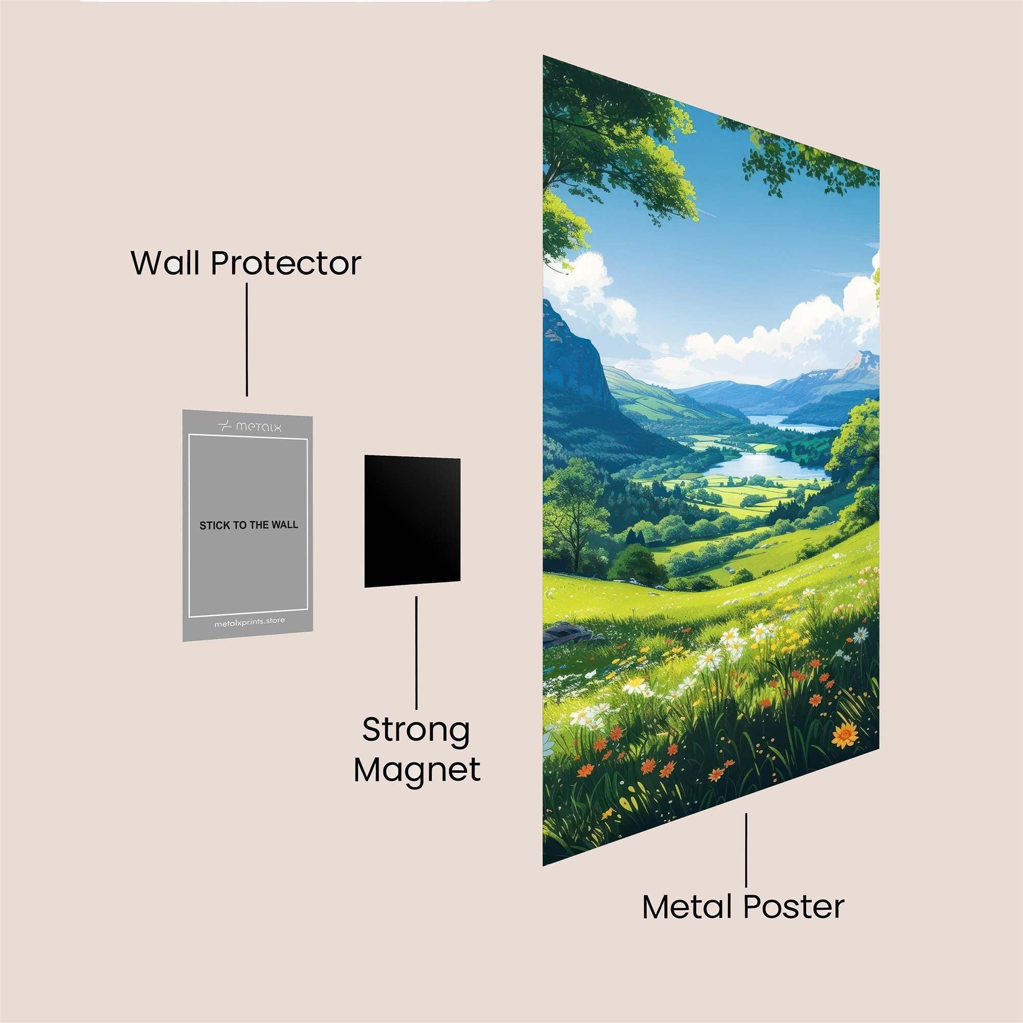 Nature's Serenity Safe Wall Magnetic / M