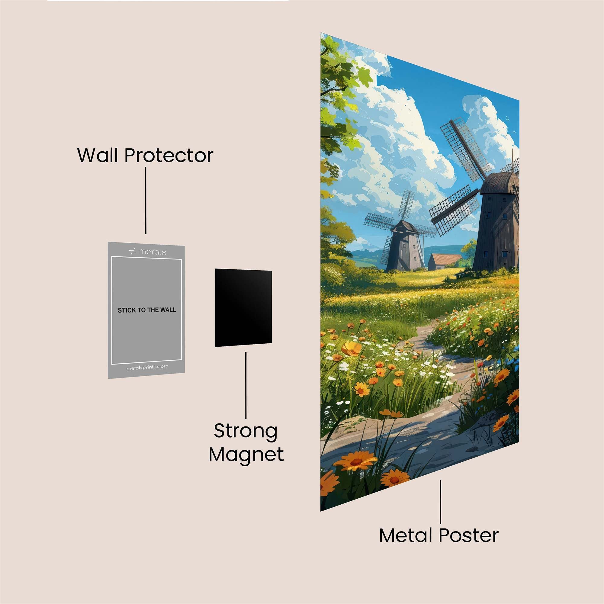 Windmill Serenity Safe Wall Magnetic / M