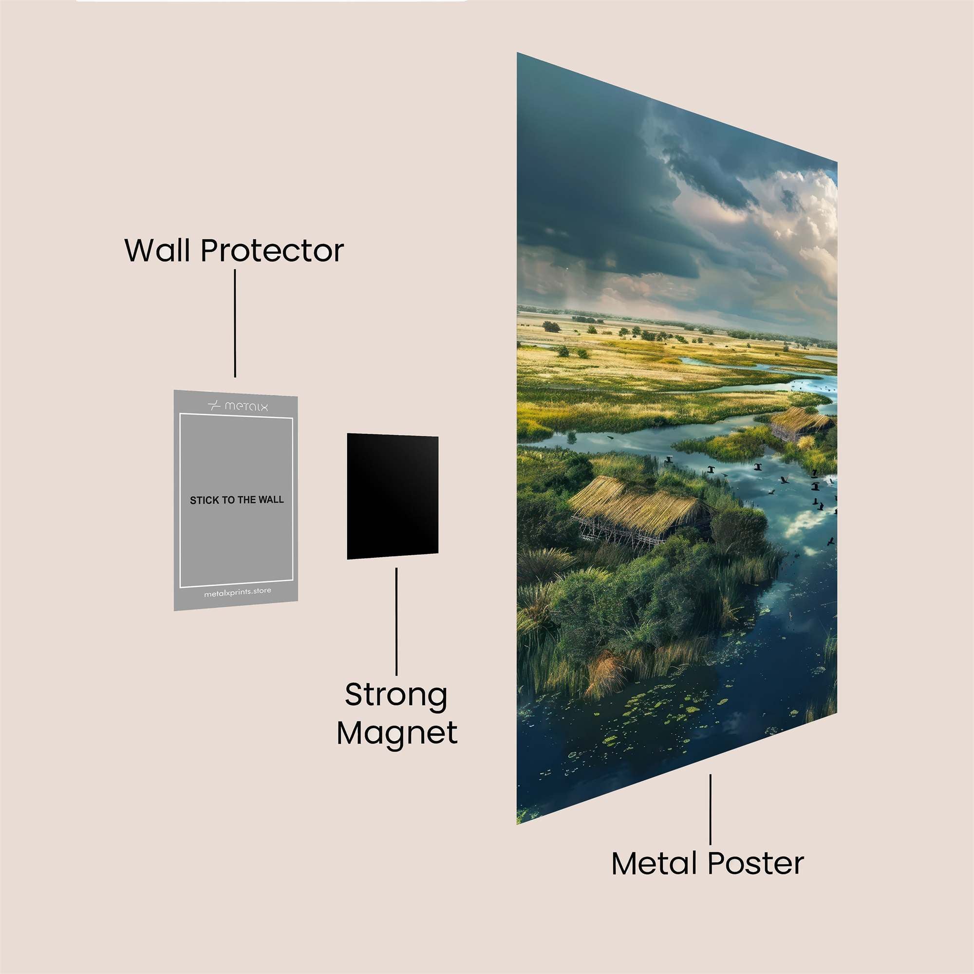Marsh Serenity Safe Wall Magnetic / M