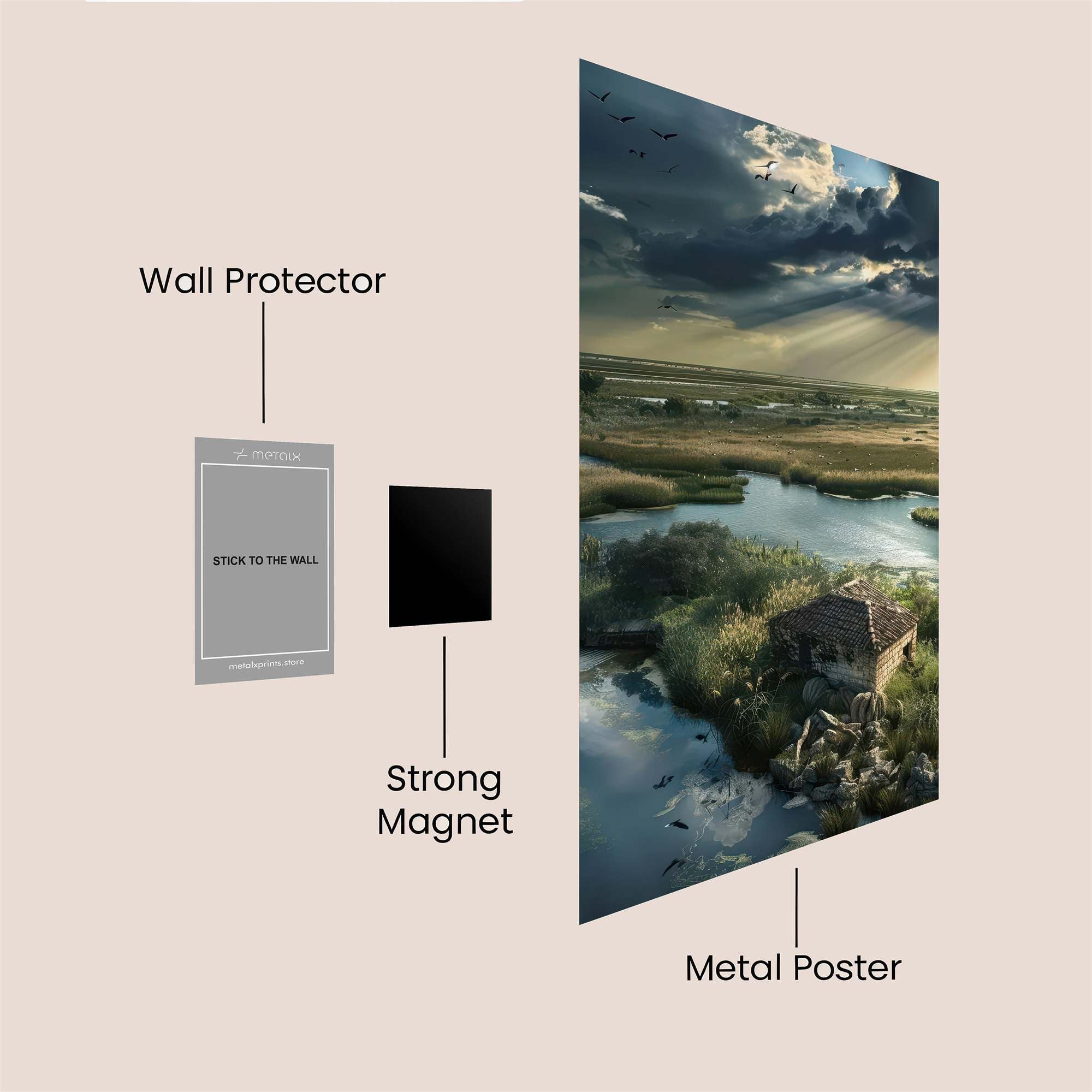 Marsh Serenity Safe Wall Magnetic / M