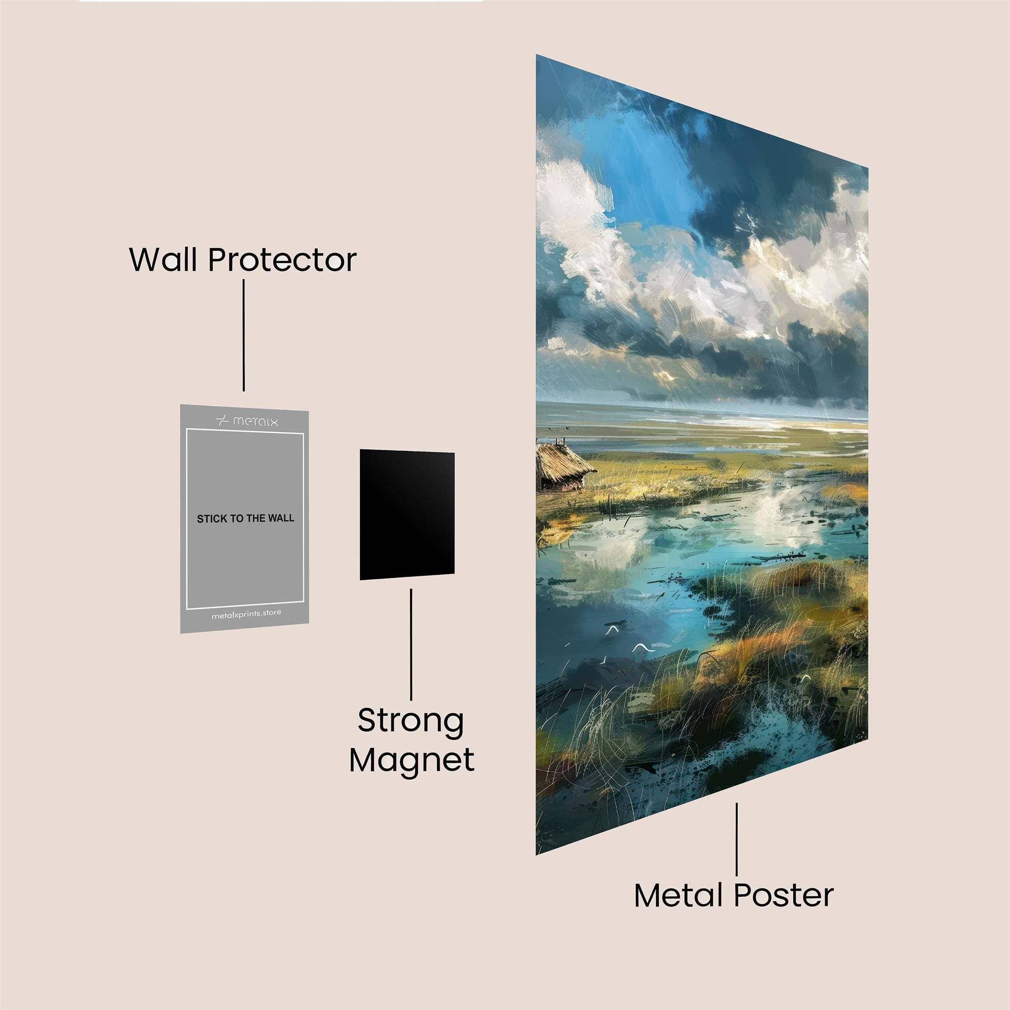 Marsh Serenity Safe Wall Magnetic / M