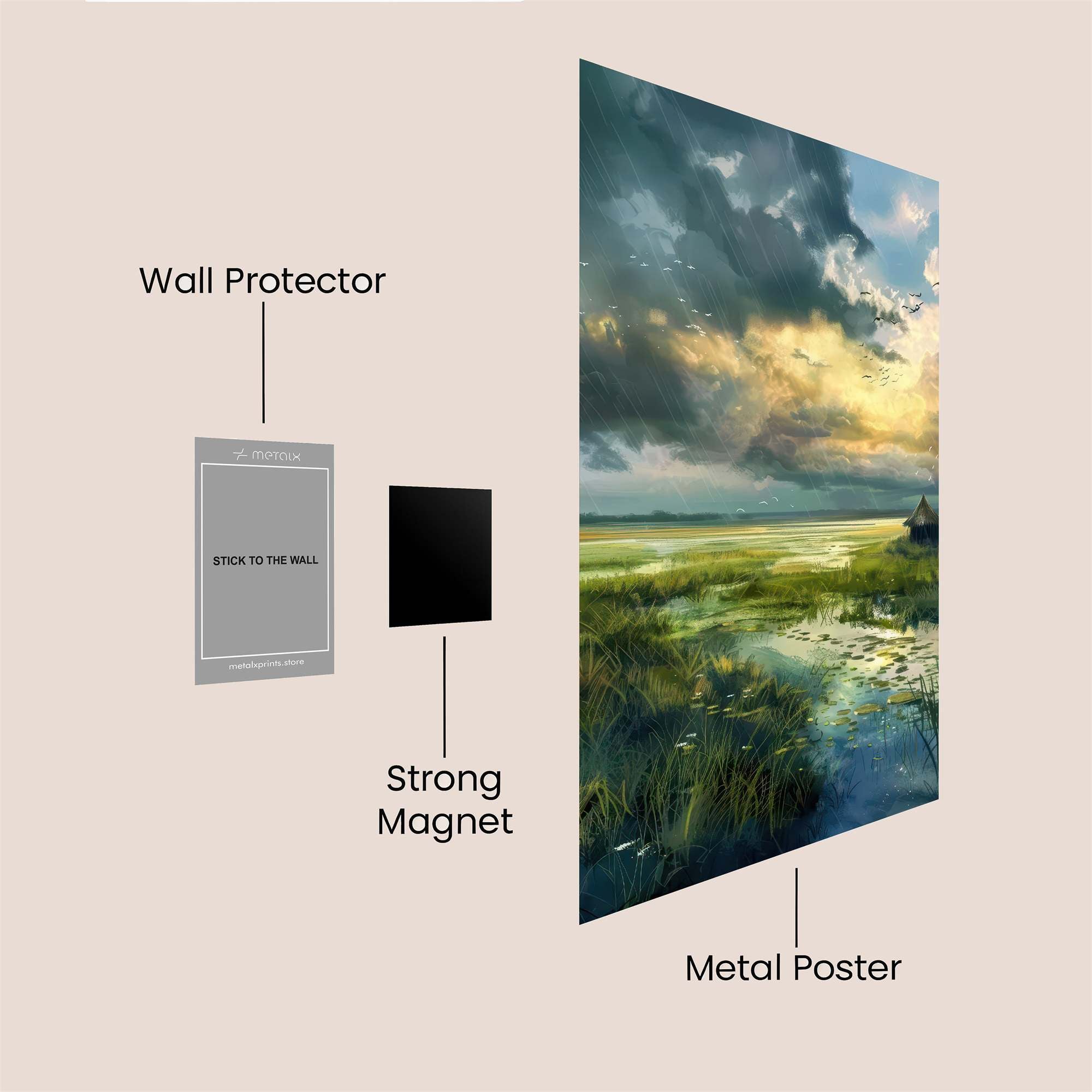 Marsh Serenity Safe Wall Magnetic / M