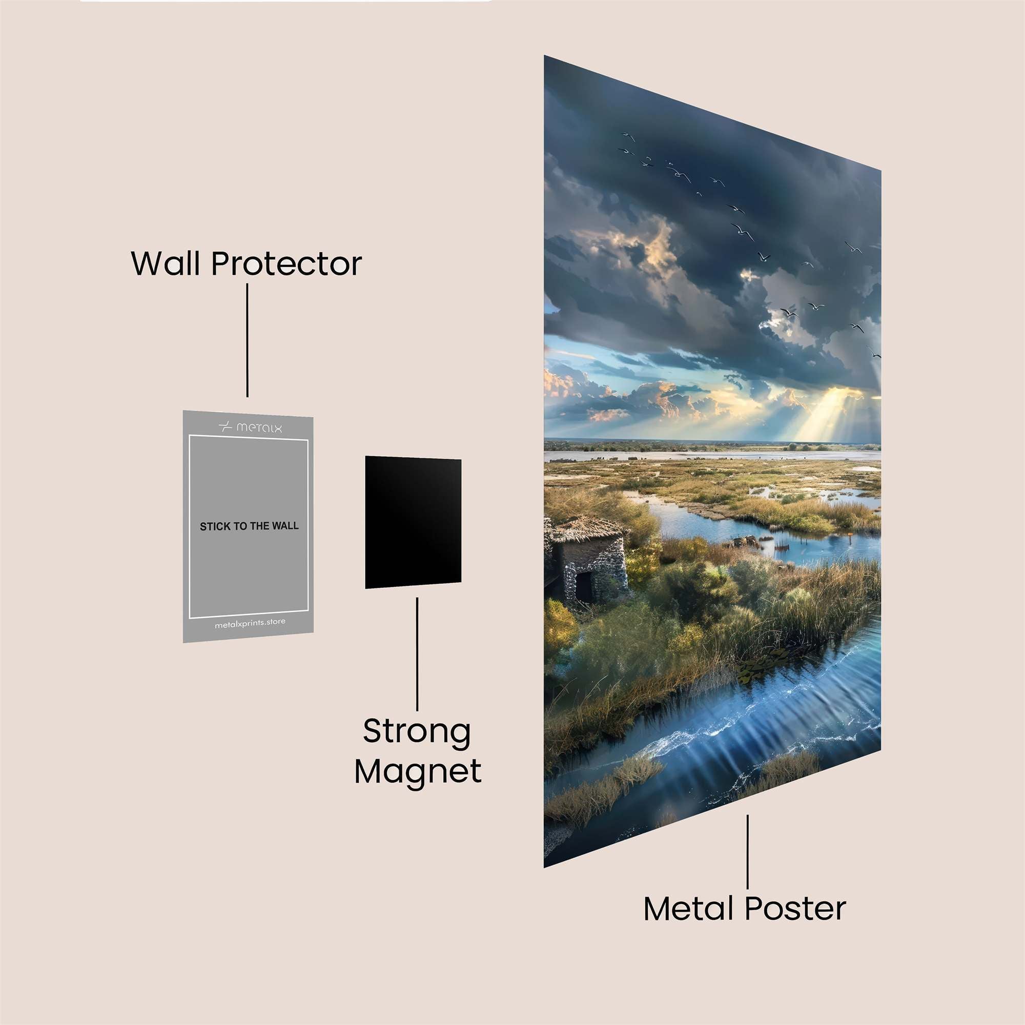 Marsh Serenity Safe Wall Magnetic / M