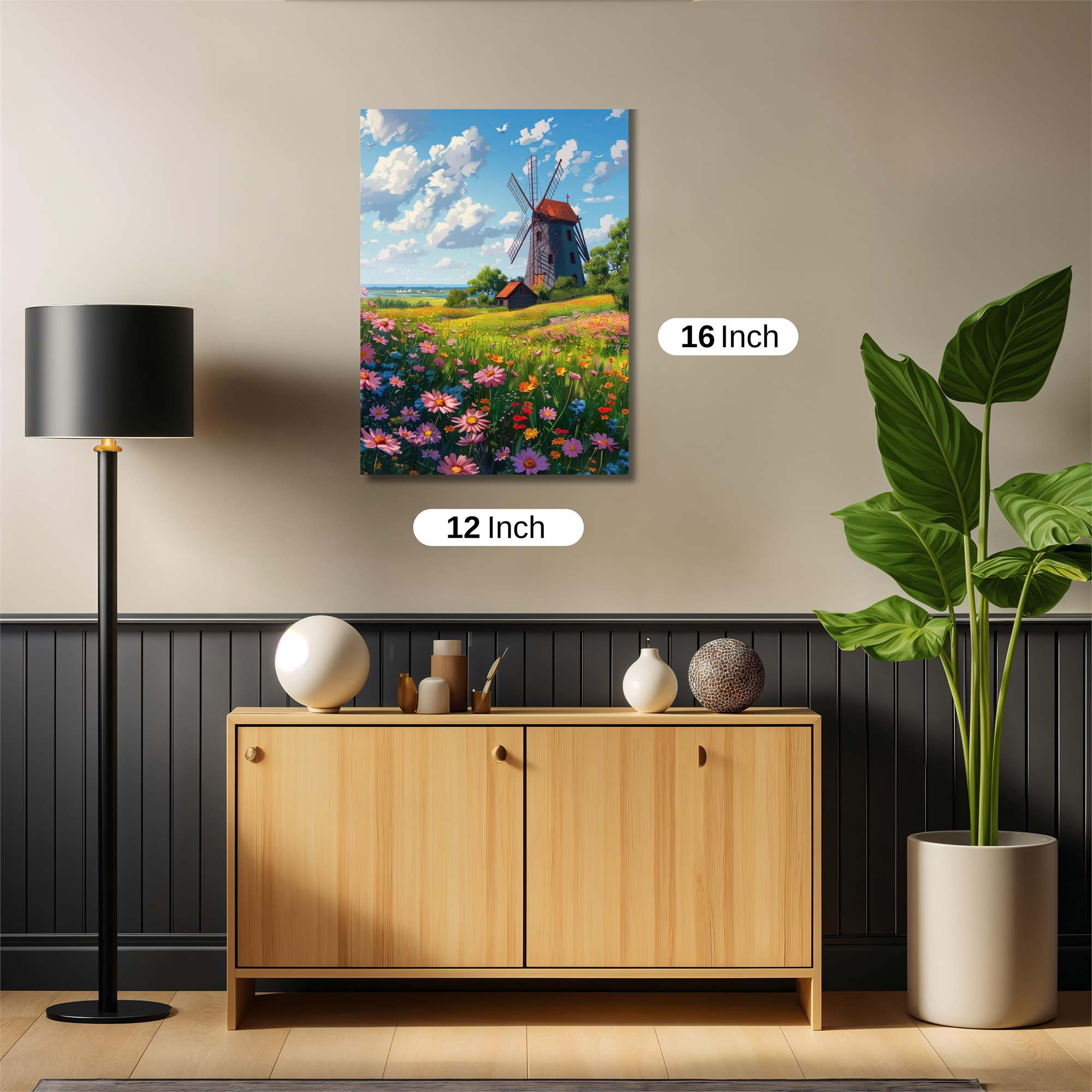 Windmill Whimsy Safe Wall Magnetic / M