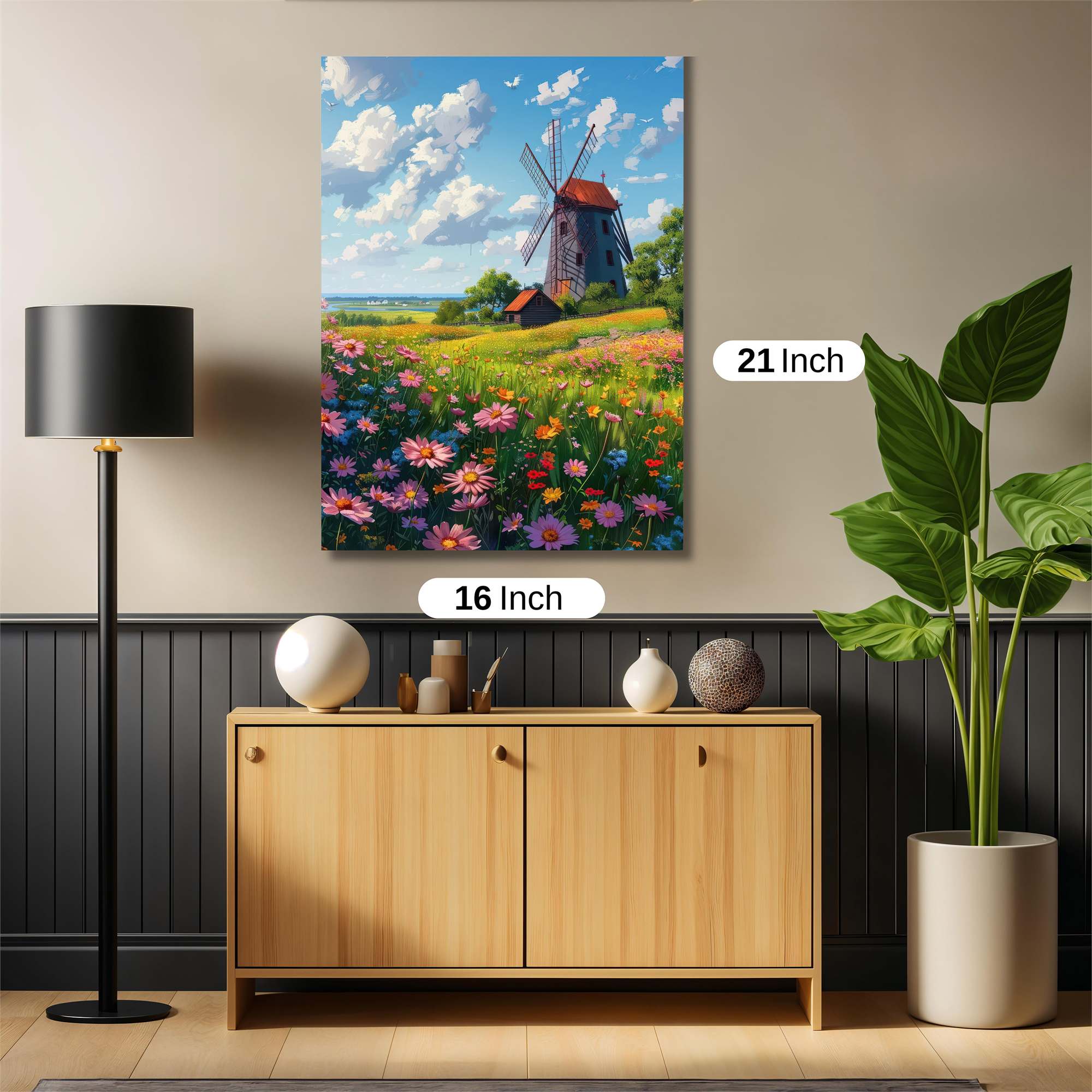 Windmill Whimsy Safe Wall Magnetic / M