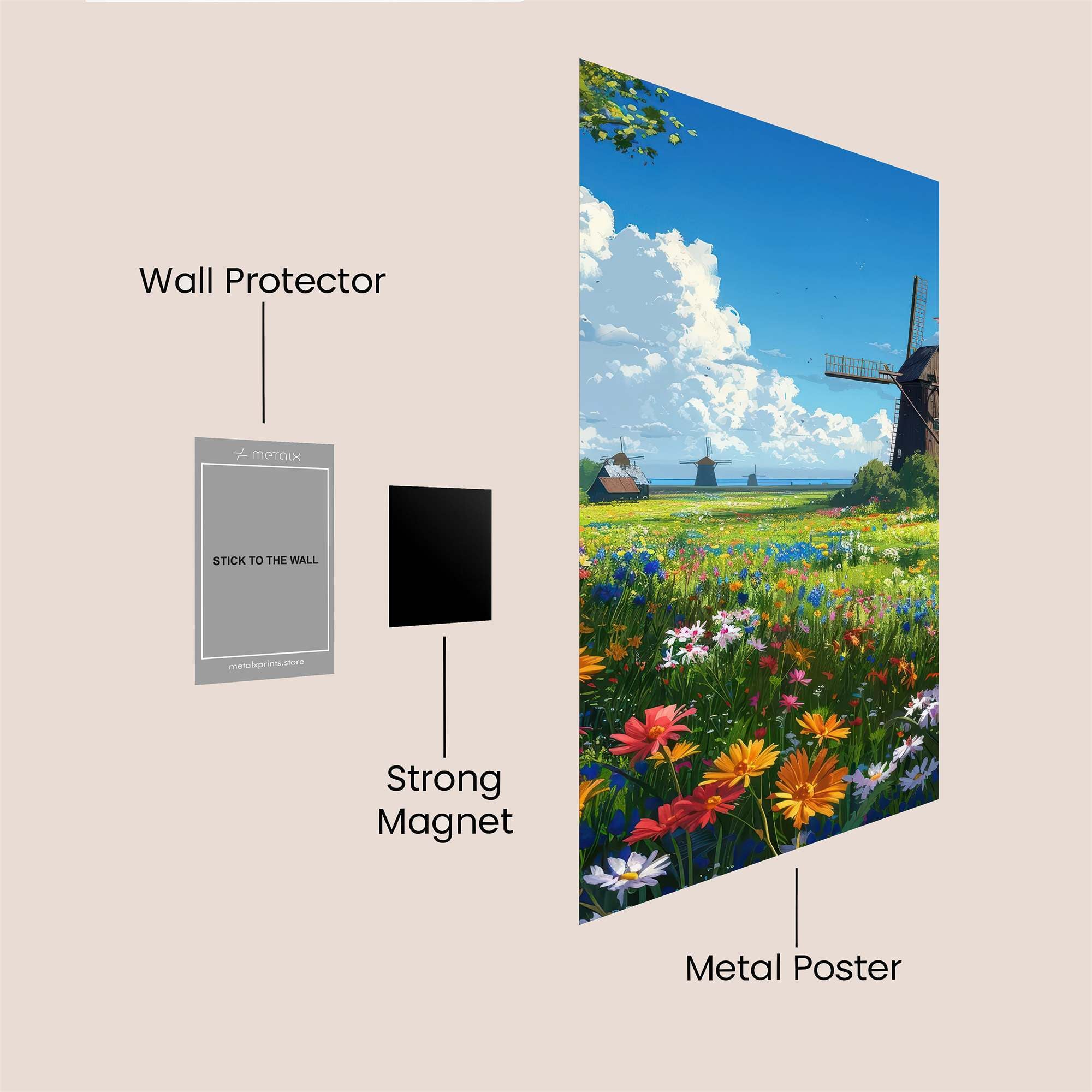 Windmill Serenity Safe Wall Magnetic / M