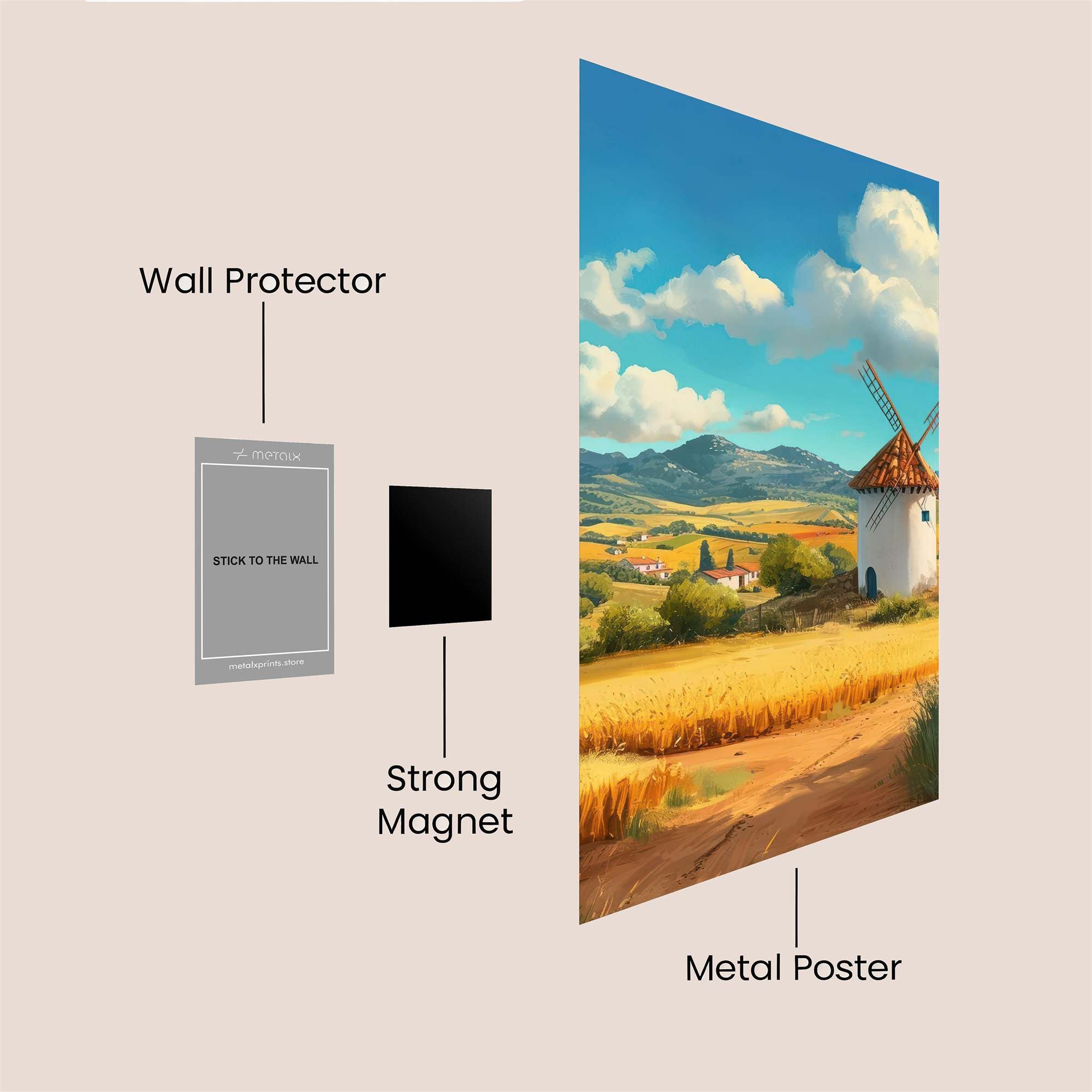 Windmill Serenity Safe Wall Magnetic / M