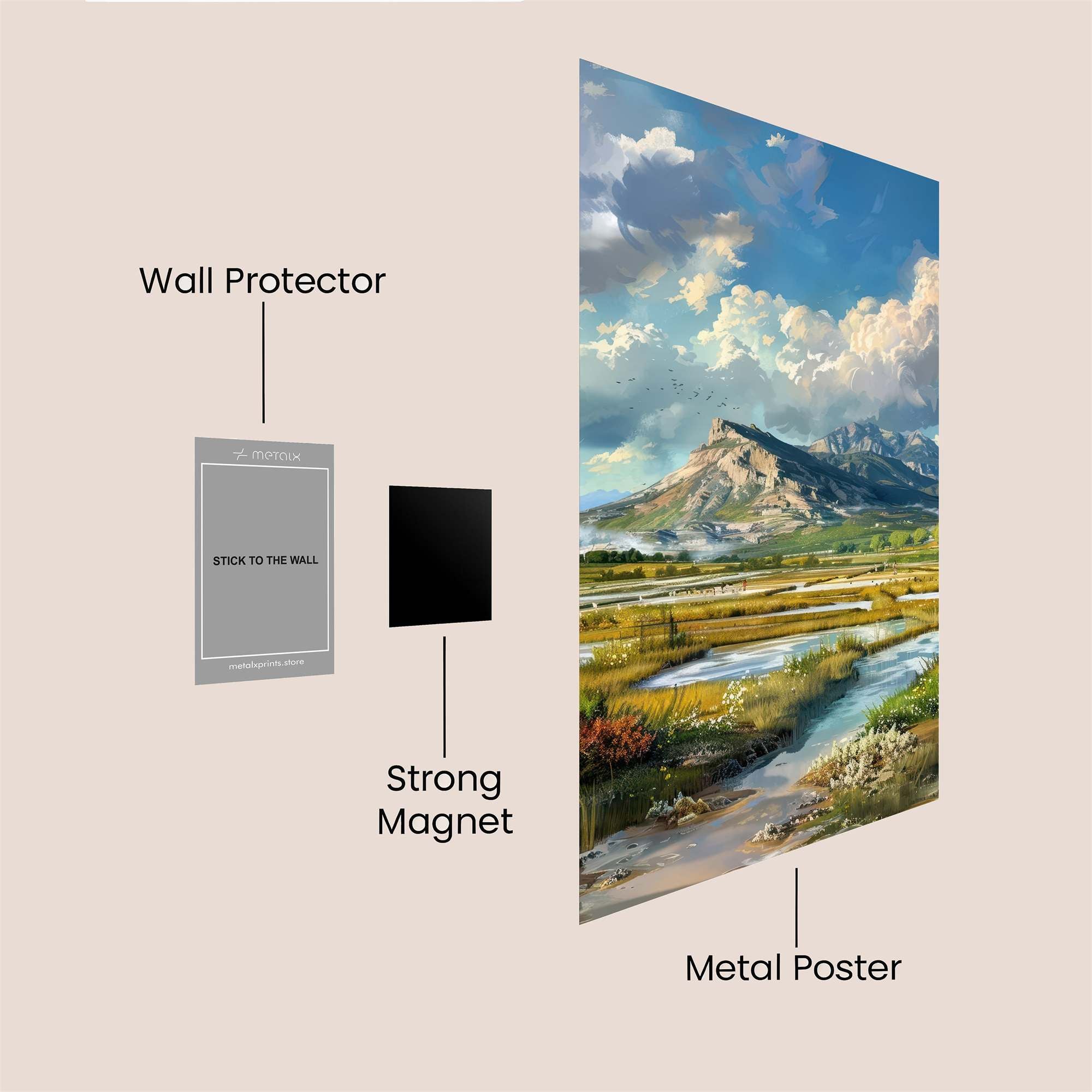 Mountain Serenity Safe Wall Magnetic / M