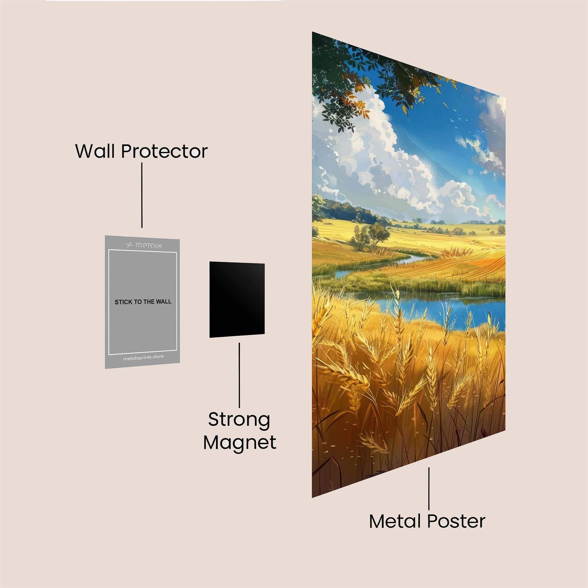 Golden Serenity Safe Wall Magnetic / M