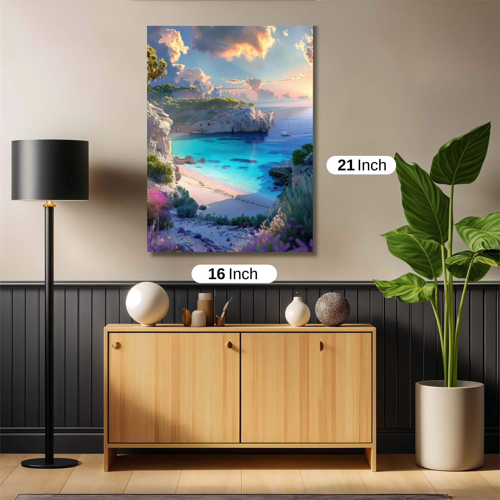 Sunset Serenity Safe Wall Magnetic / M