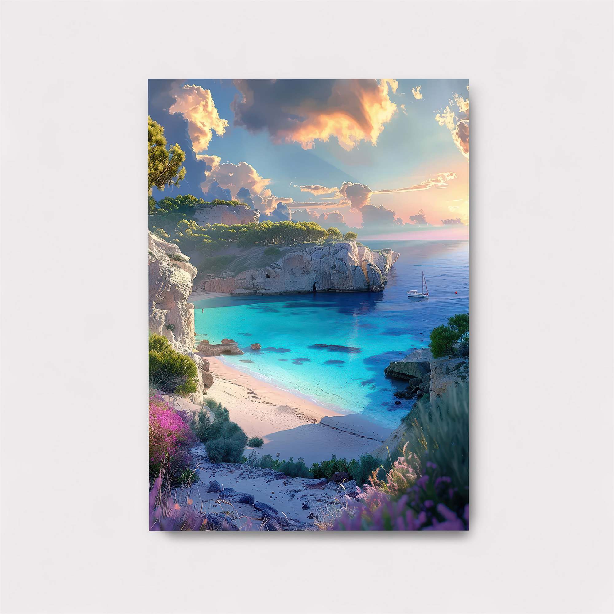 Sunset Serenity Safe Wall Magnetic / M