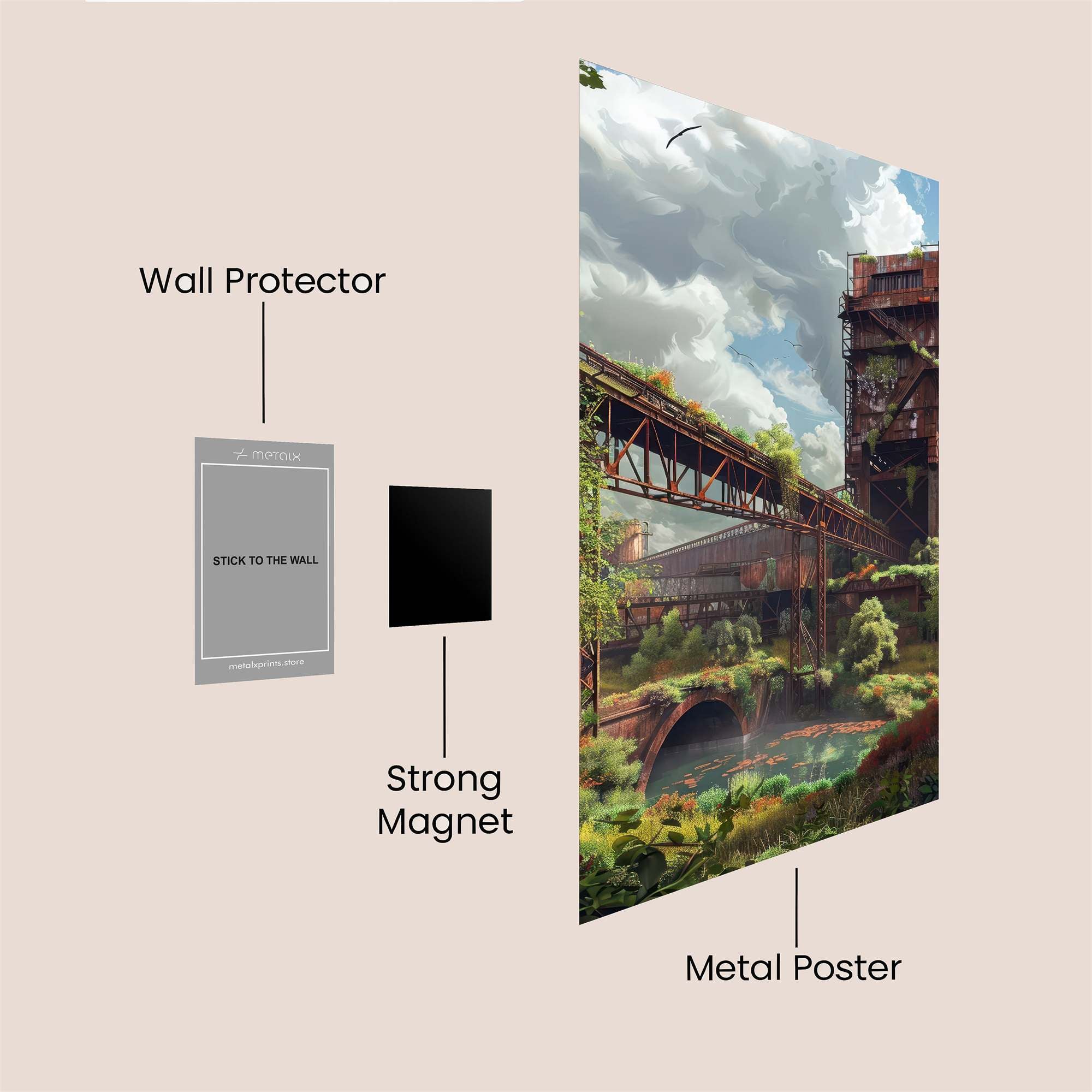 Nature's Reclaim Safe Wall Magnetic / M