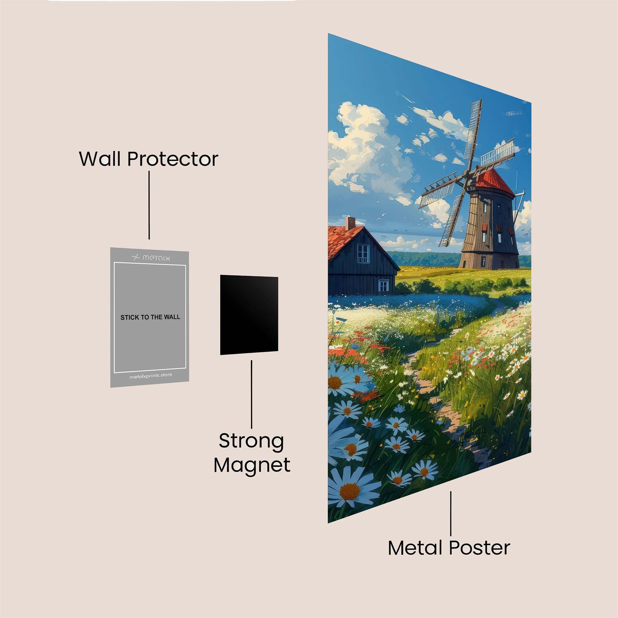 Windmill Serenity Safe Wall Magnetic / M