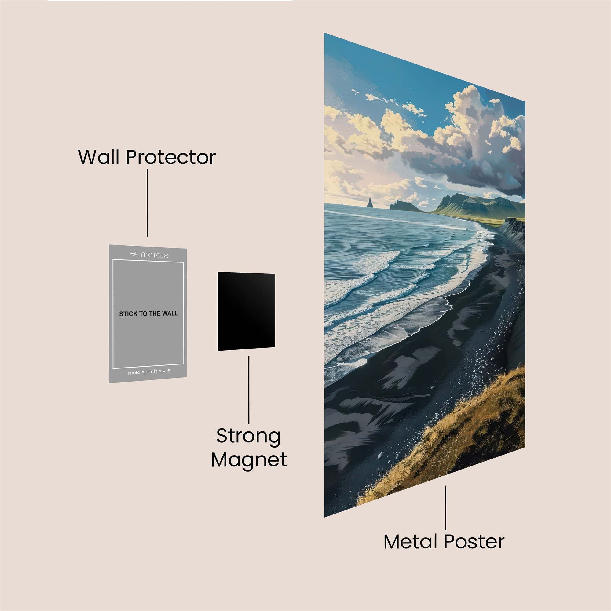 Volcanic Serenity Safe Wall Magnetic / M