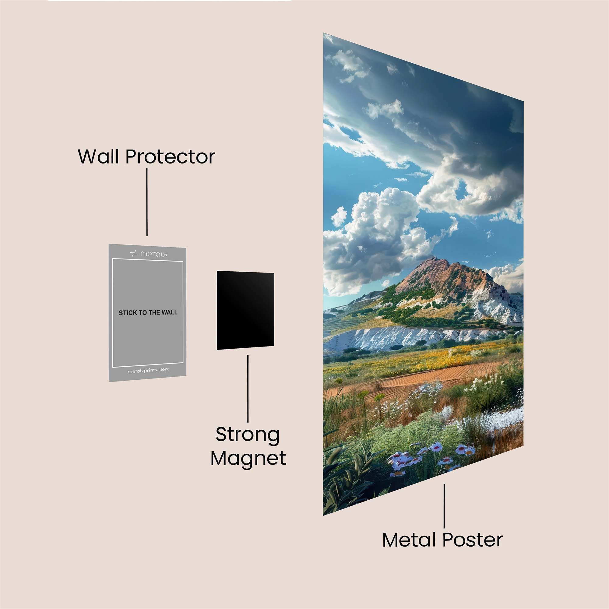 Mountain Serenity Safe Wall Magnetic / M