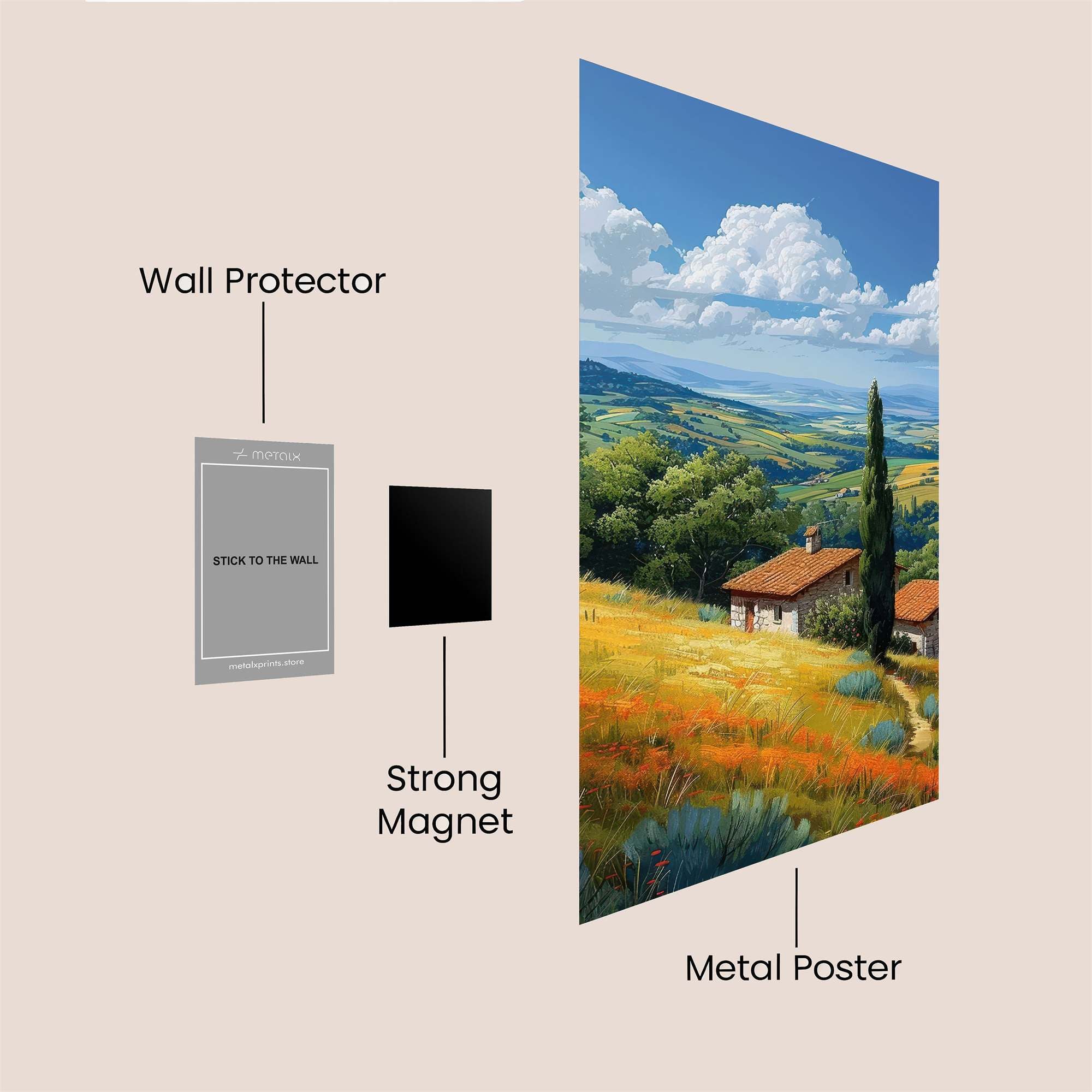 Tuscany Tranquil Safe Wall Magnetic / M