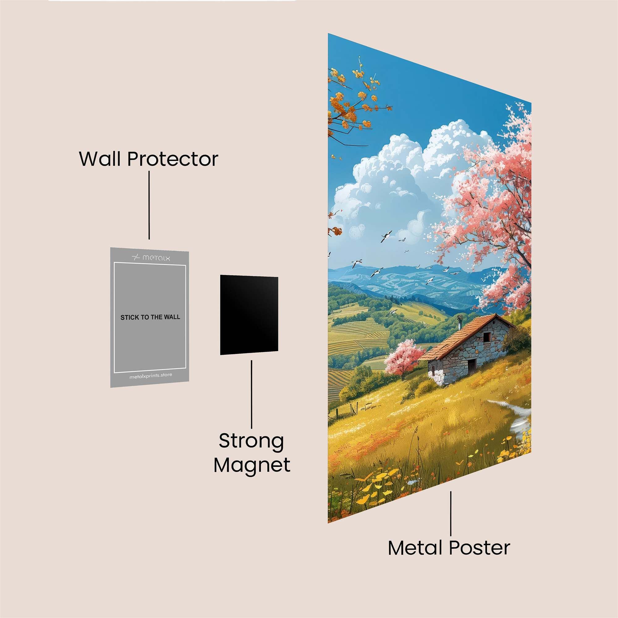 Blossom Bliss Safe Wall Magnetic / M