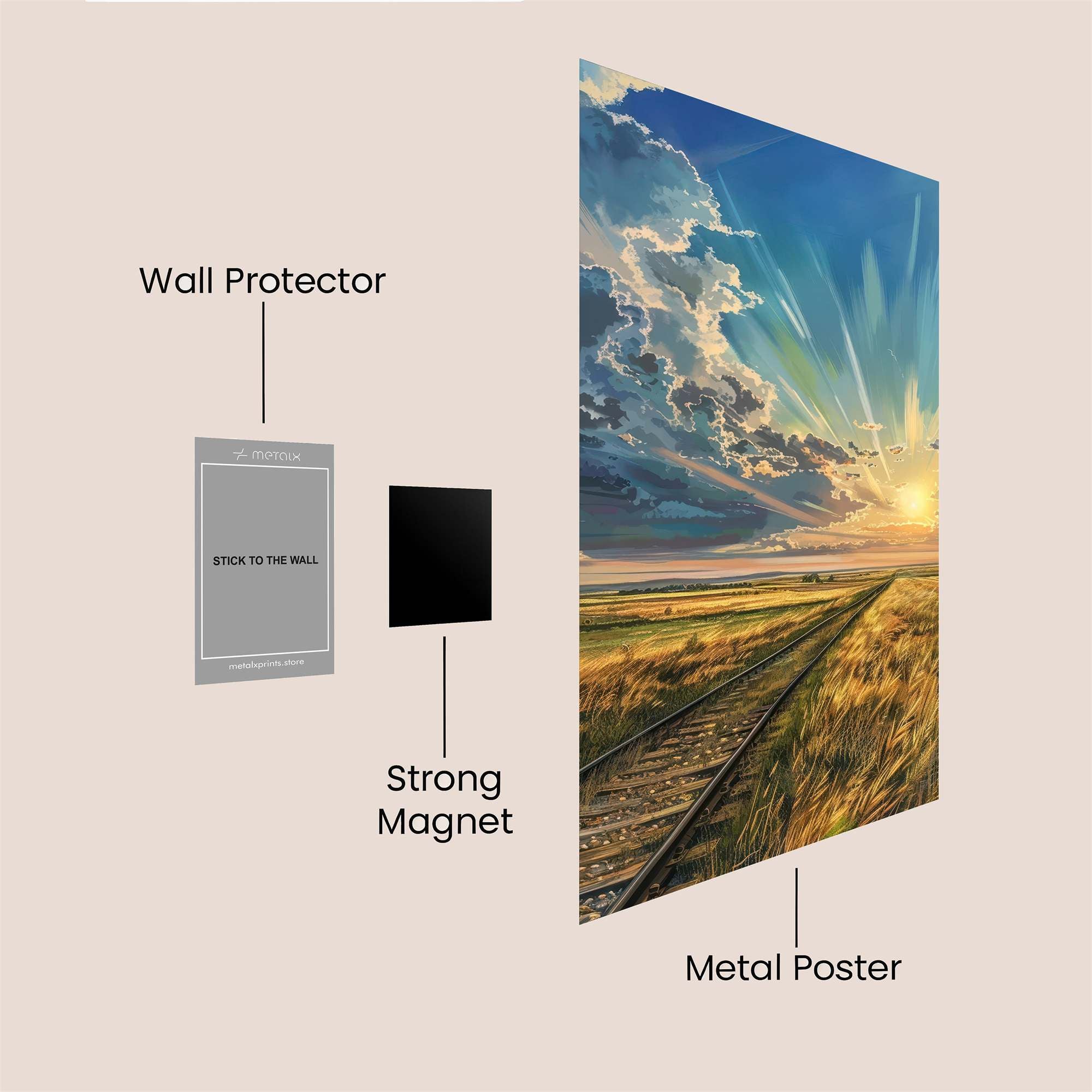 Sunrise Serenity Safe Wall Magnetic / M