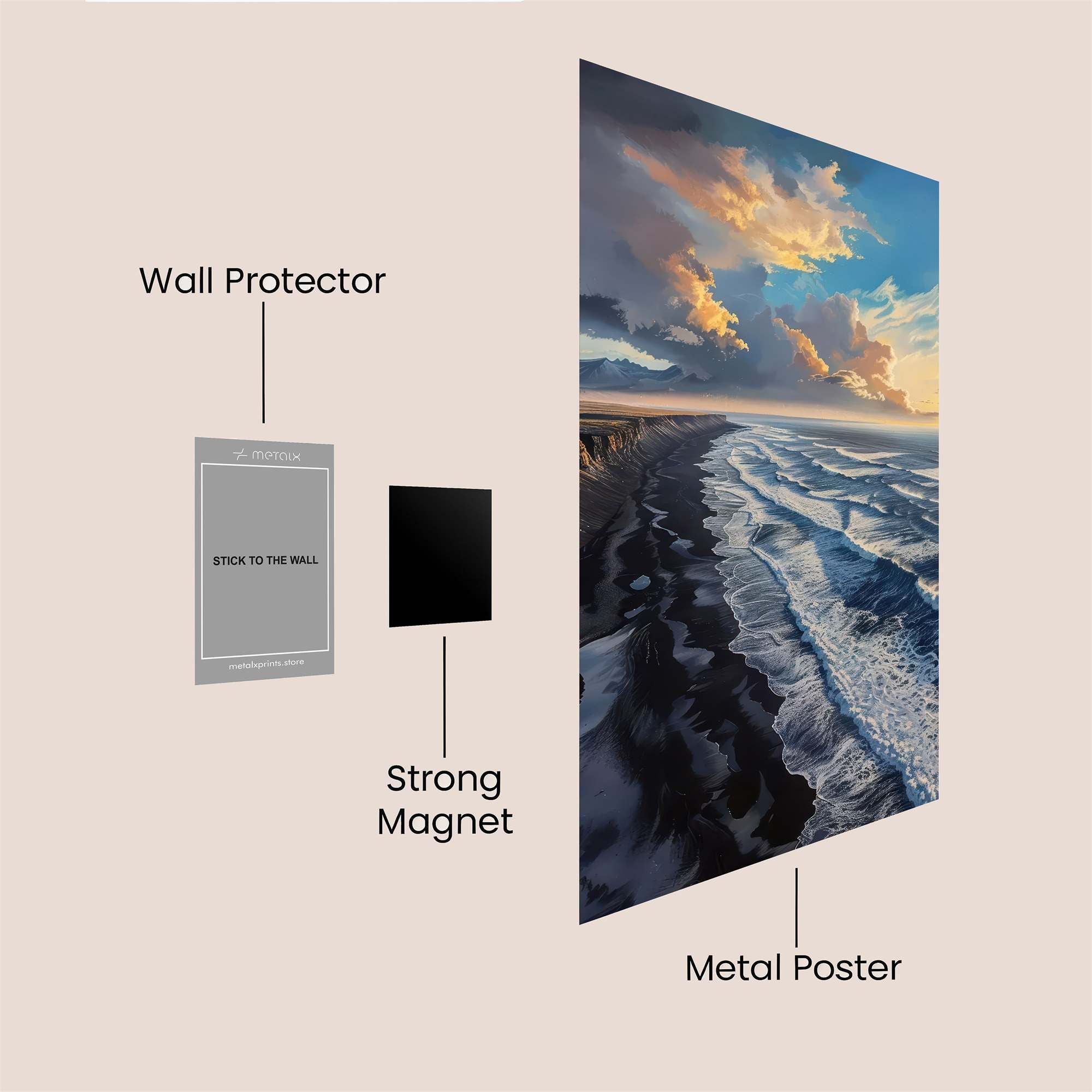 Sunrise Serenity Safe Wall Magnetic / M