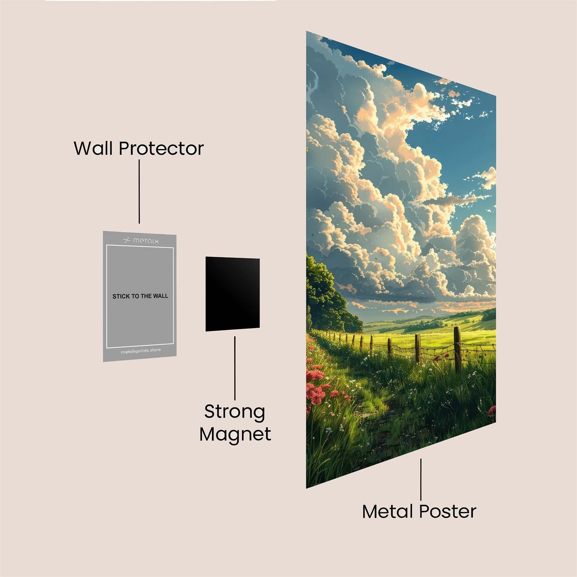 Sunset Serenity Safe Wall Magnetic / M
