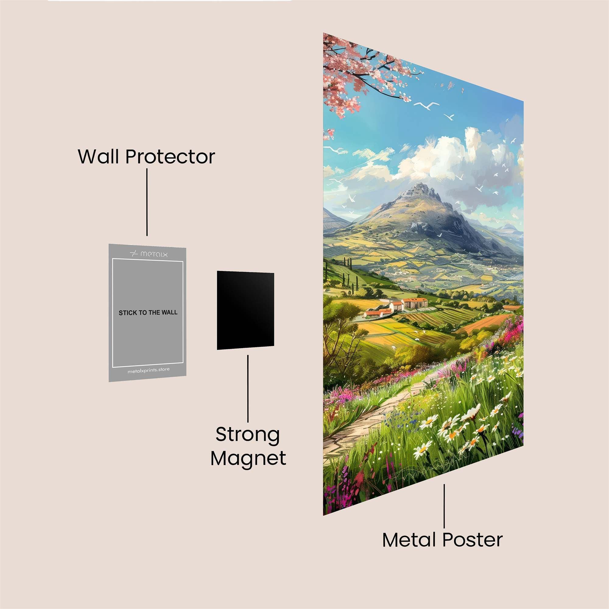 Mountain Serenity Safe Wall Magnetic / M