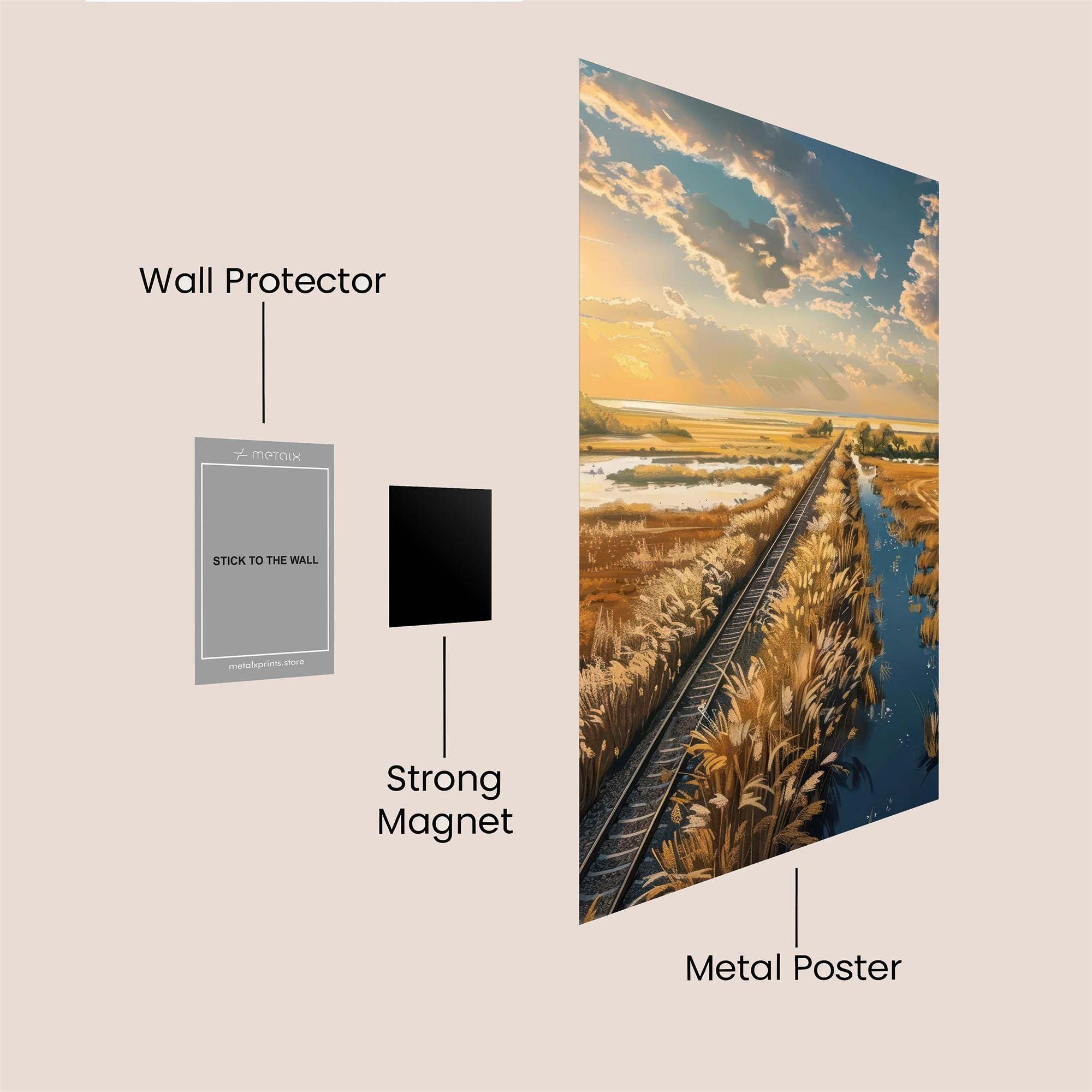 Sunset Serenity Safe Wall Magnetic / M