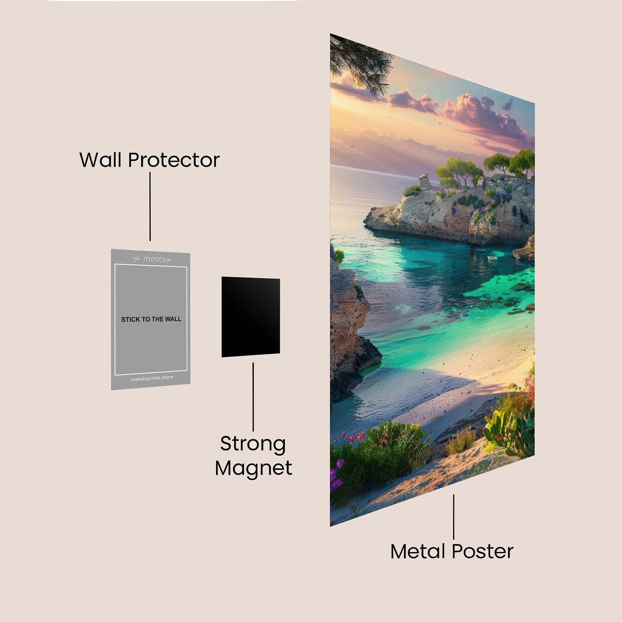 Cala Serenity Safe Wall Magnetic / M