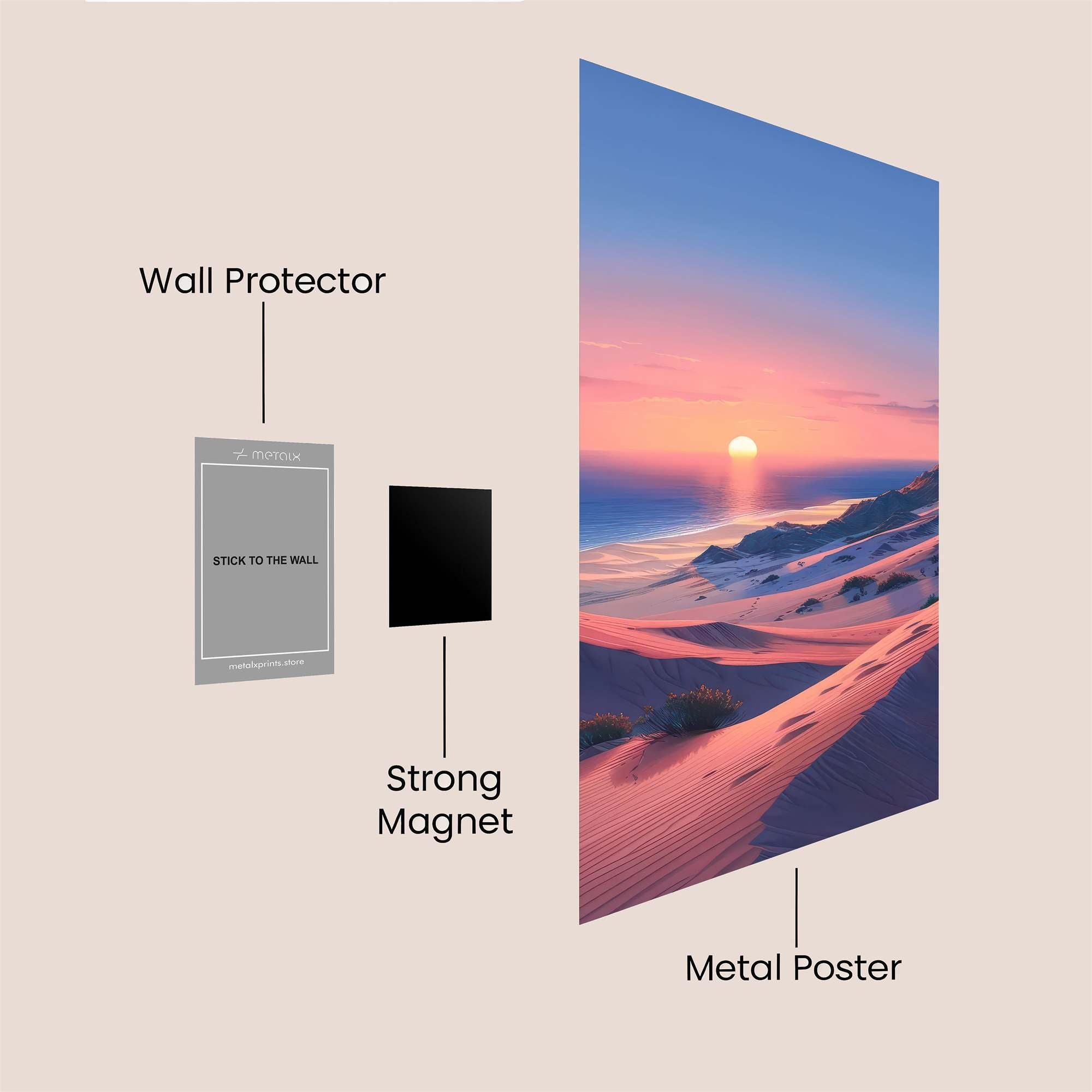 Desert Serenity Safe Wall Magnetic / M