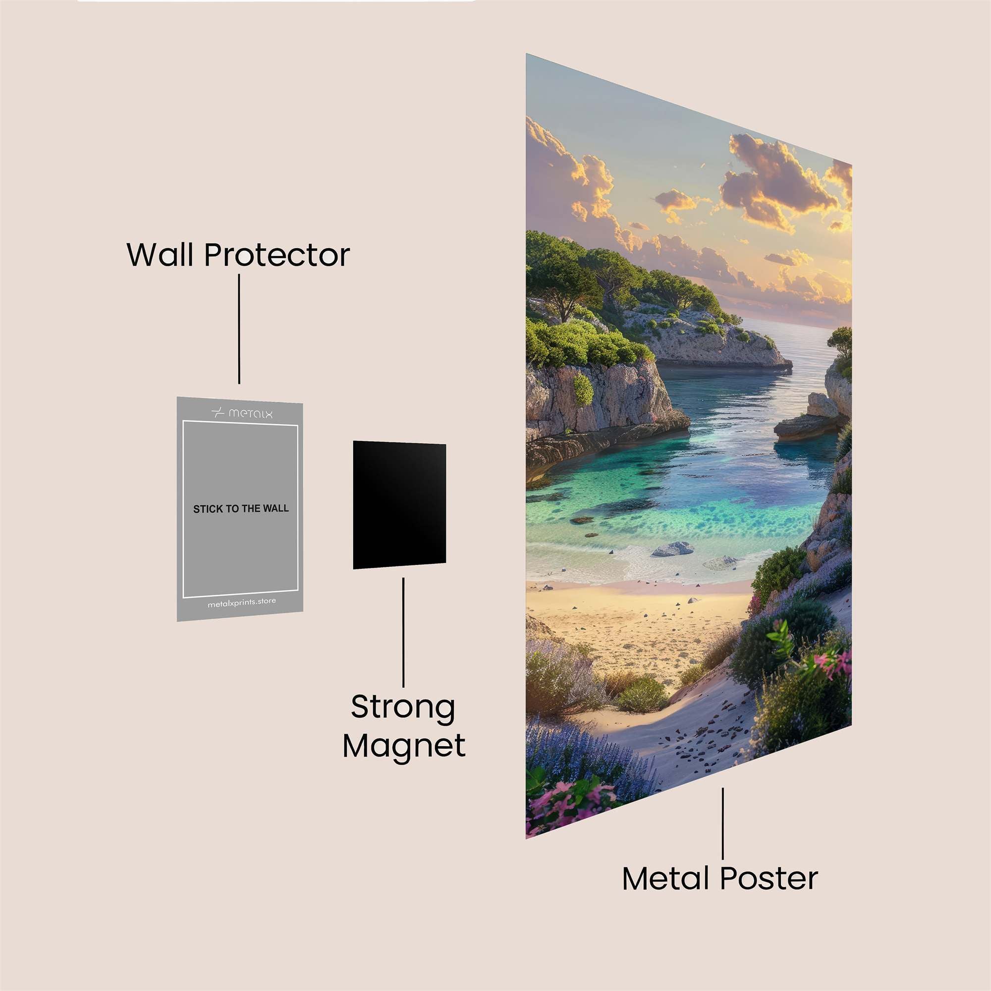 Cala Serenity Safe Wall Magnetic / M