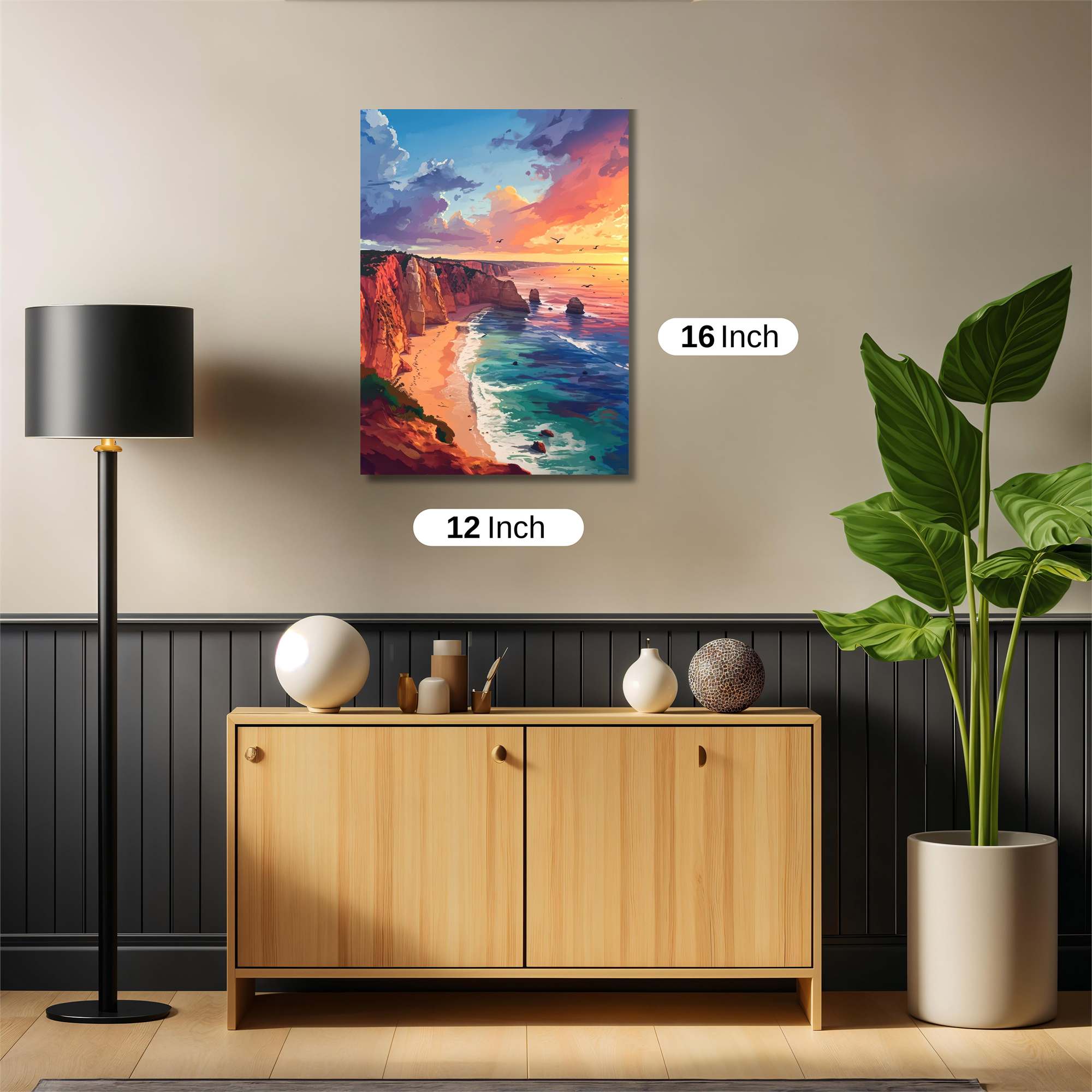 Sunset Serenity Safe Wall Magnetic / M