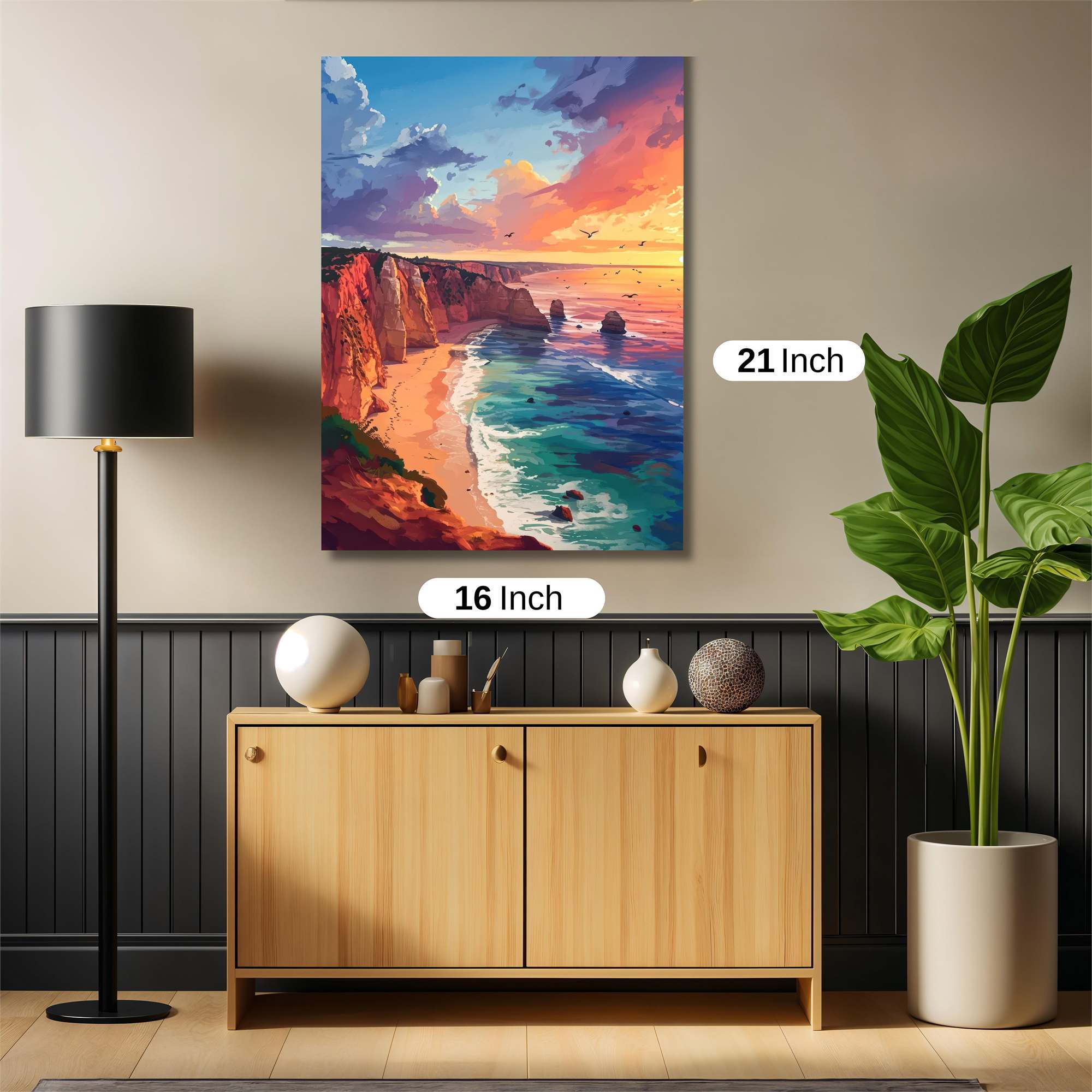 Sunset Serenity Safe Wall Magnetic / M