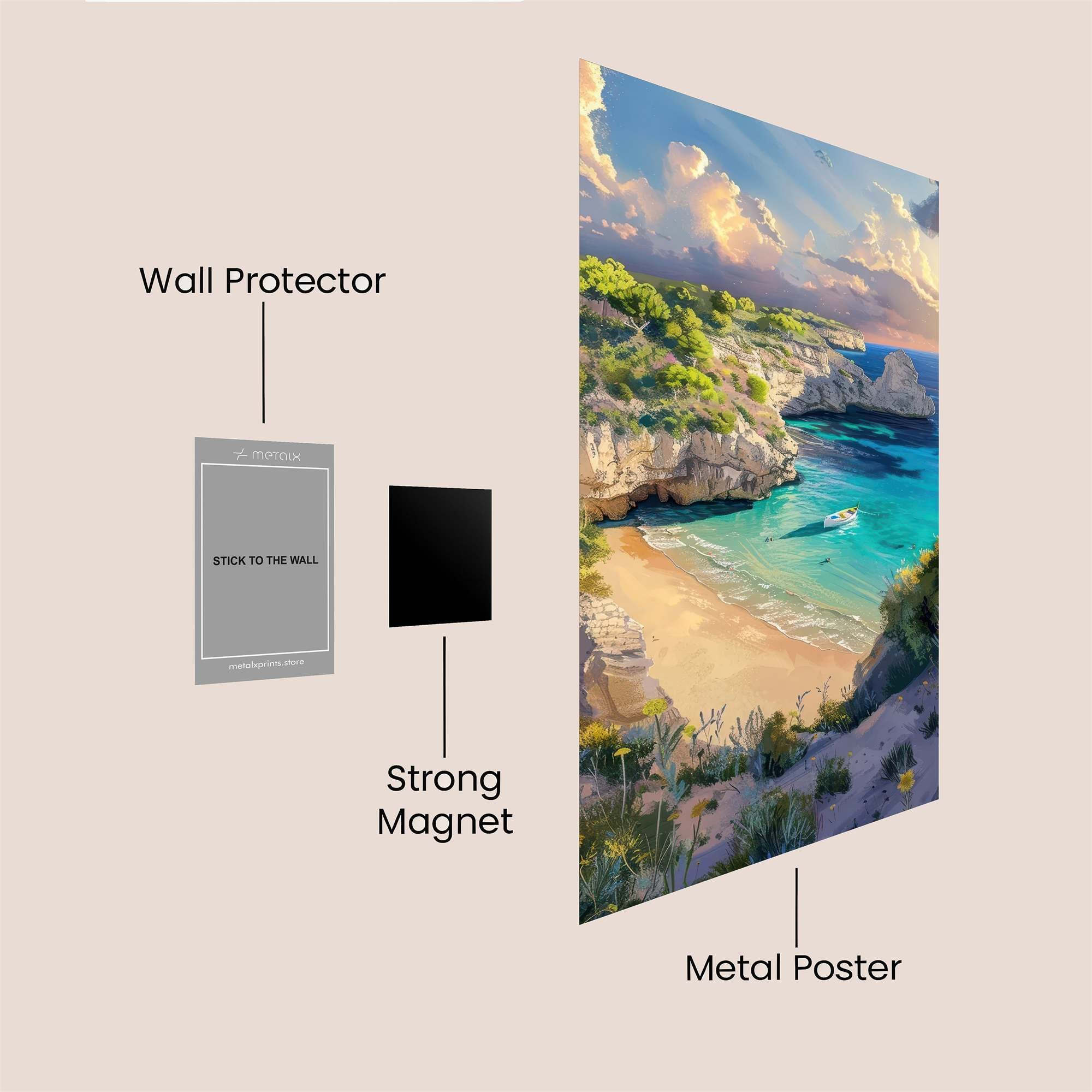 Sunset Serenity Safe Wall Magnetic / M