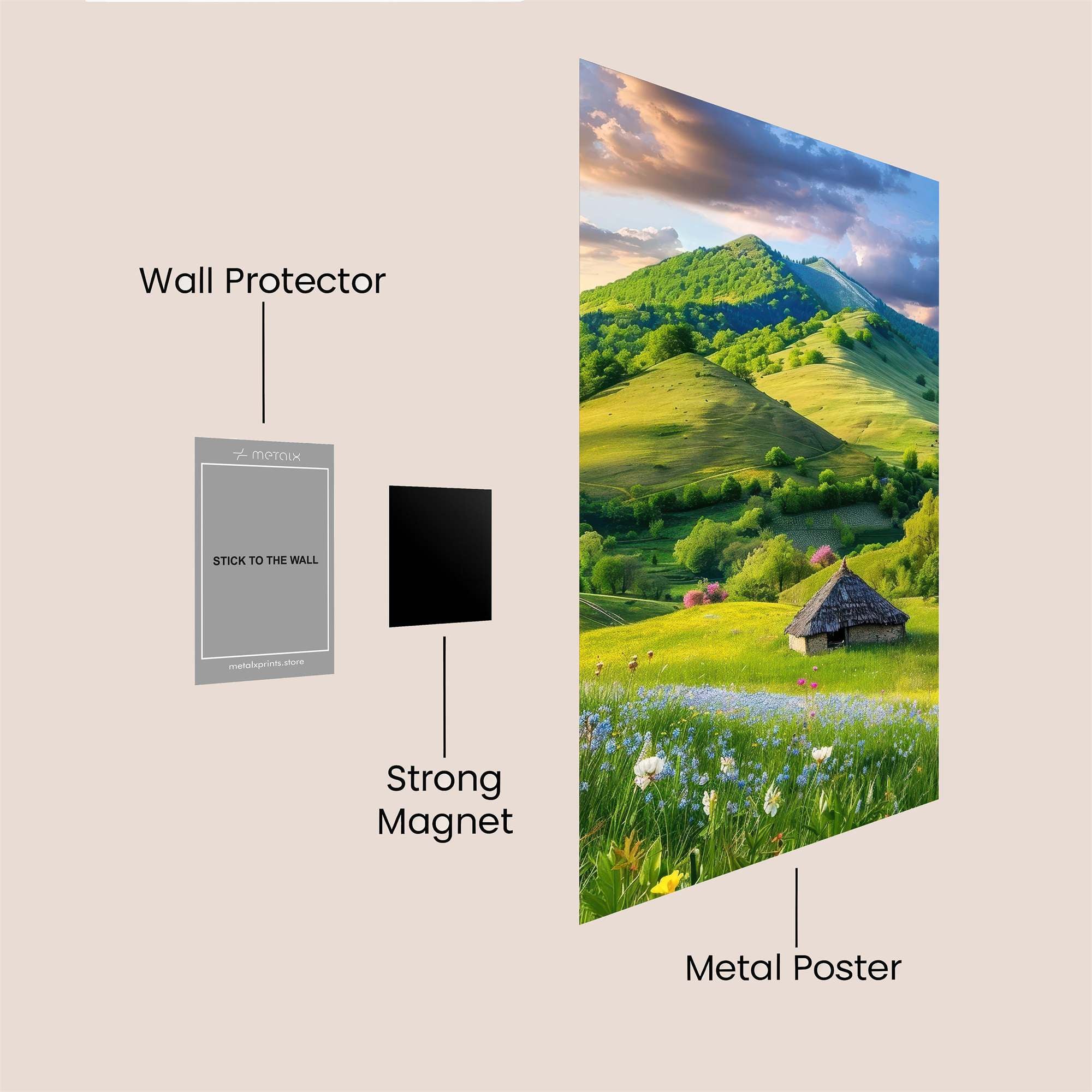 Meadow Serenity Safe Wall Magnetic / M