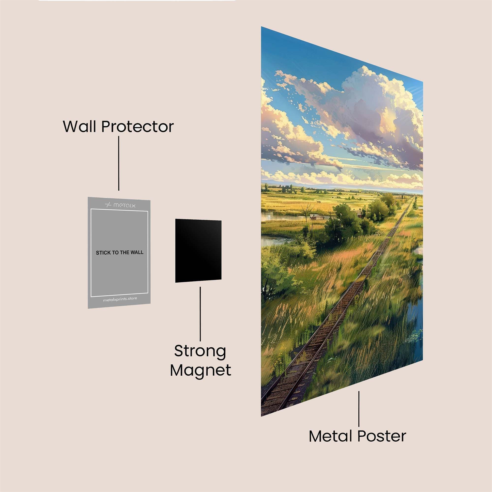 Sunset Serenity Safe Wall Magnetic / M