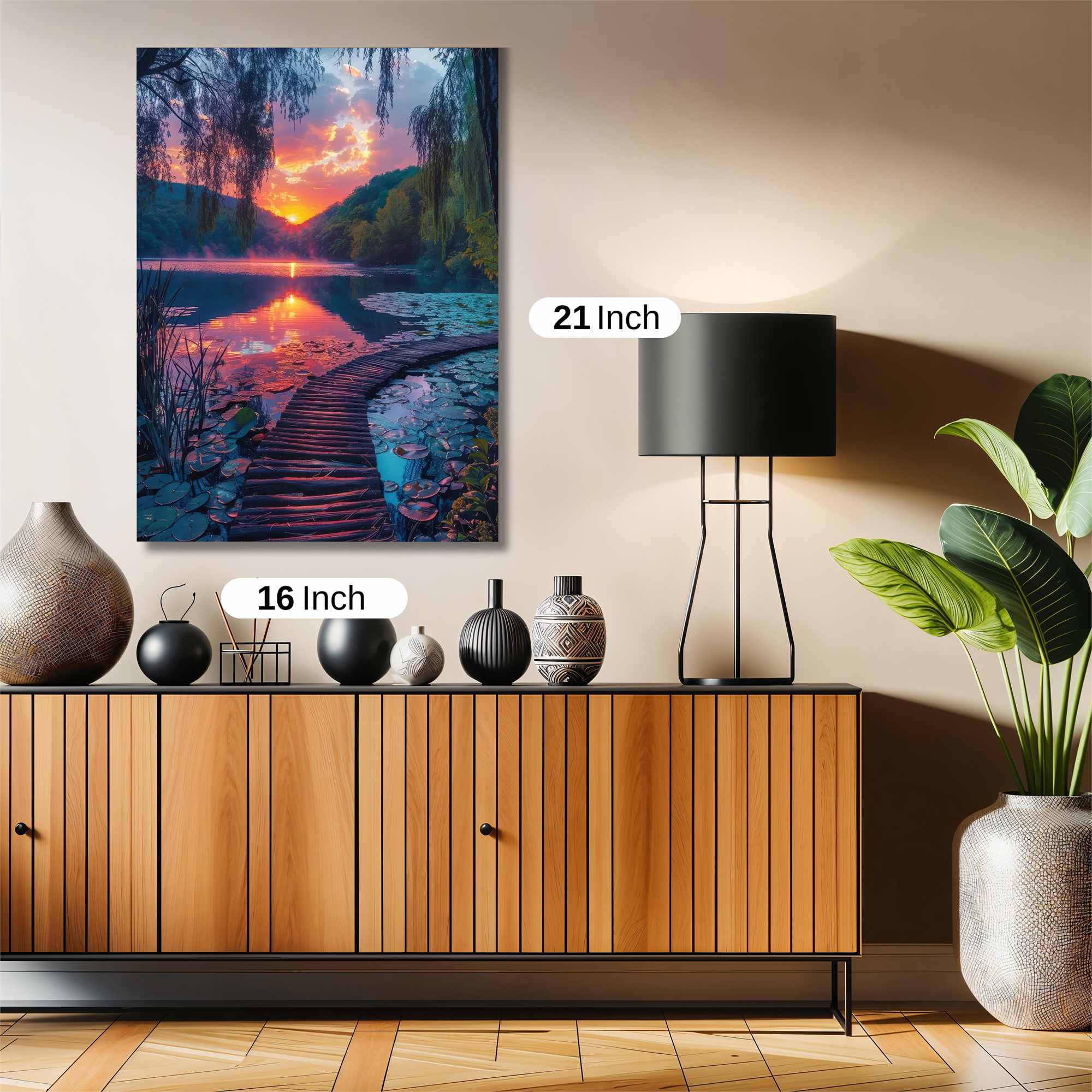Sunset Serenity Safe Wall Magnetic / M