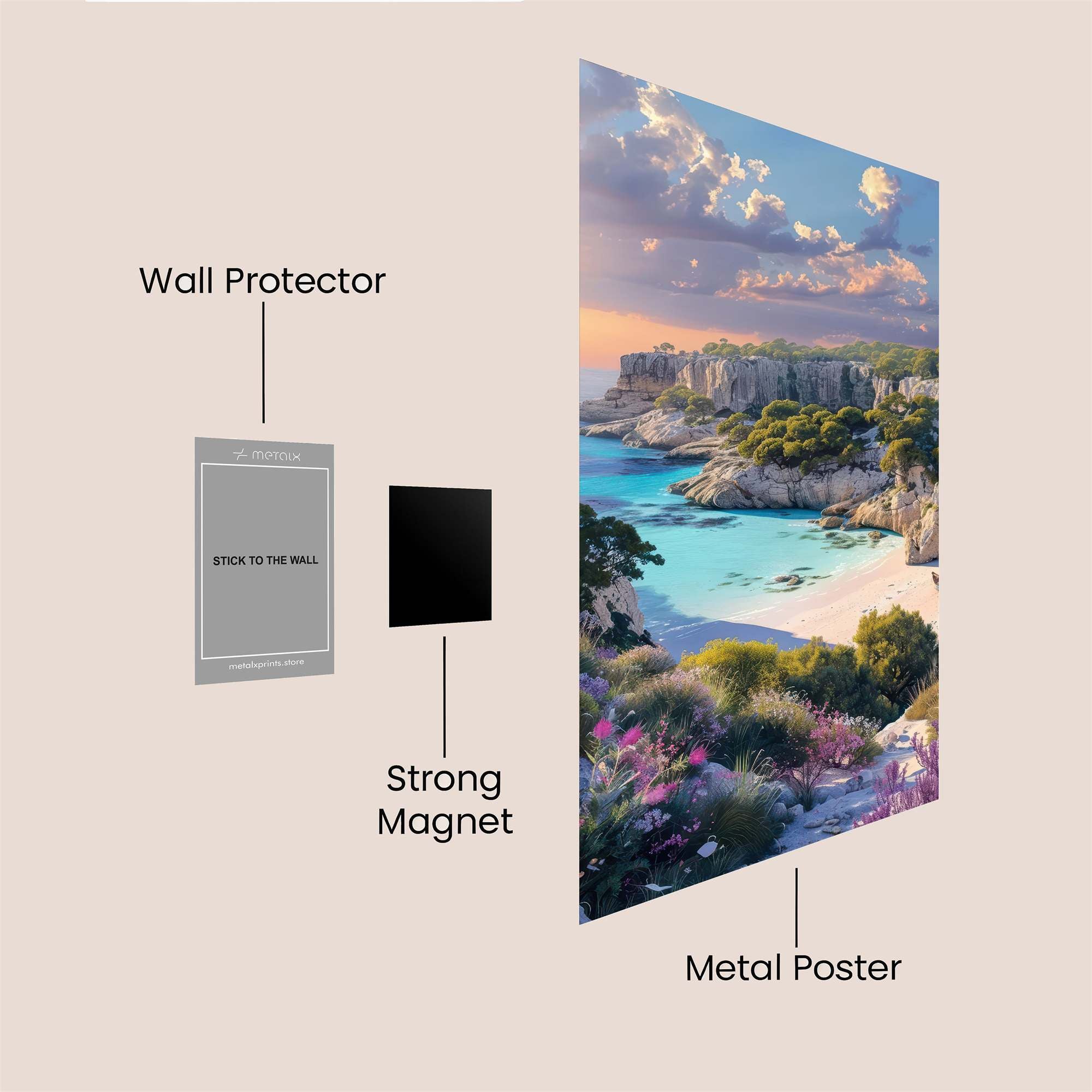 Cala Serenity Safe Wall Magnetic / M