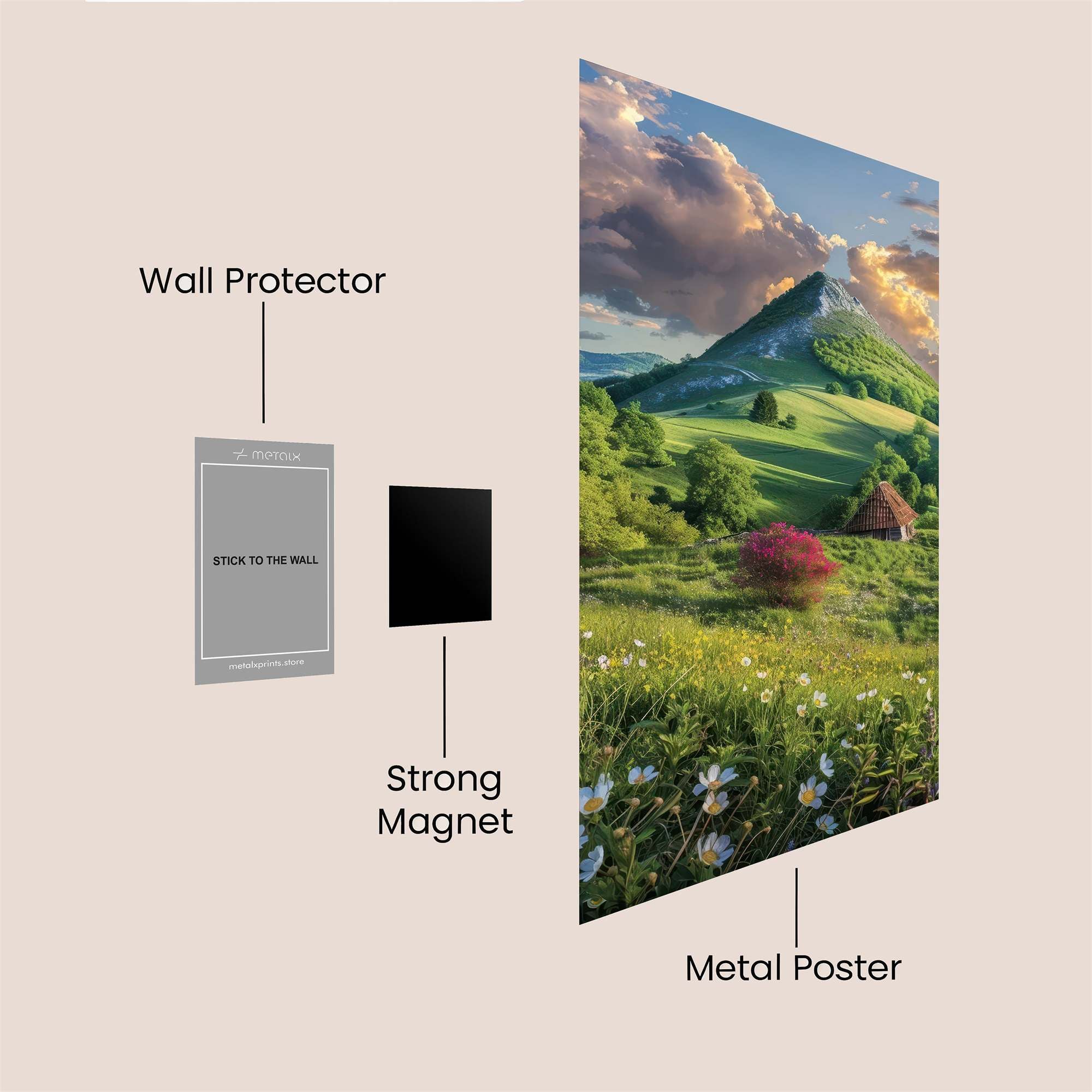 Mountain Serenity Safe Wall Magnetic / M