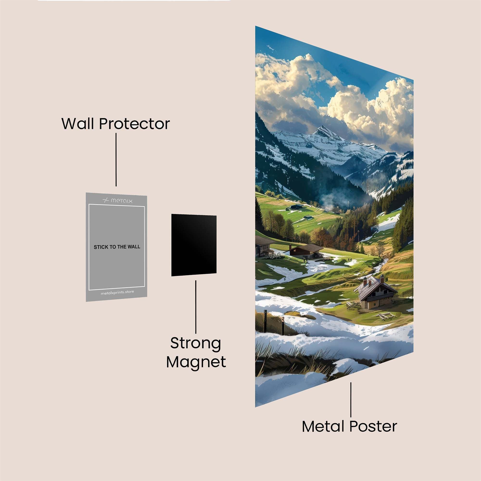 Alpine Serenity Safe Wall Magnetic / M