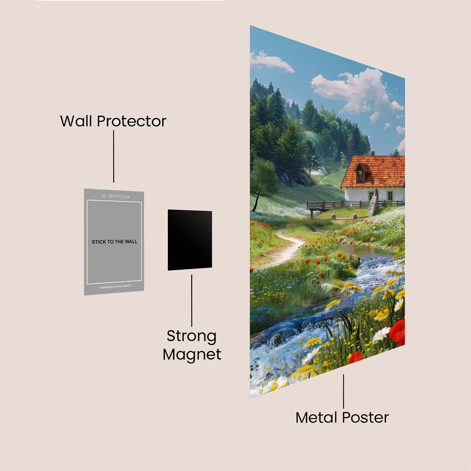 Cottage Bliss Safe Wall Magnetic / M