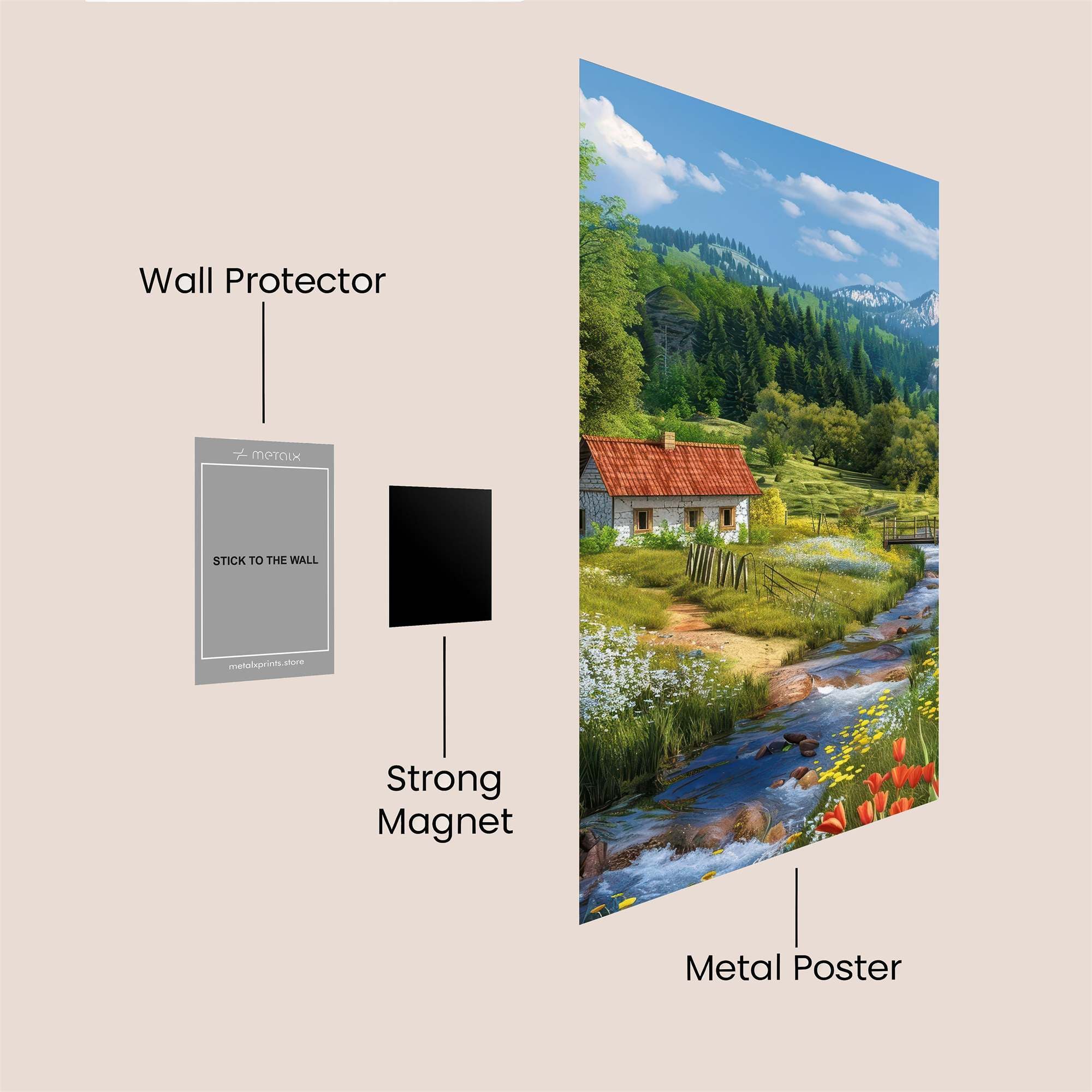 Cottage Bliss Safe Wall Magnetic / M