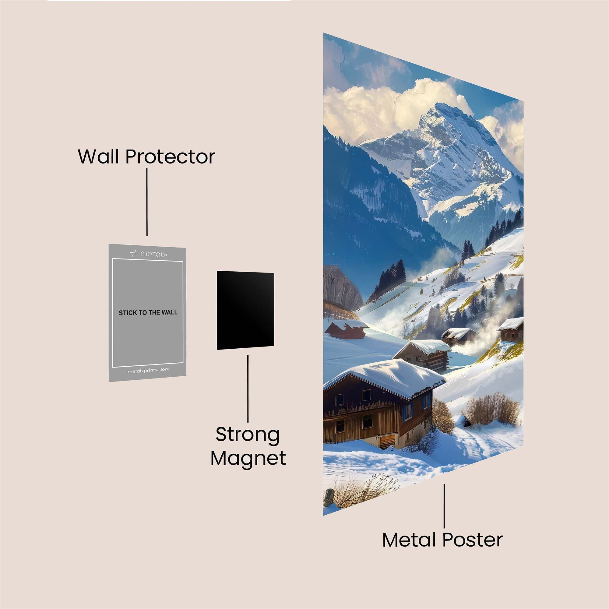 Alpine Serenity Safe Wall Magnetic / M