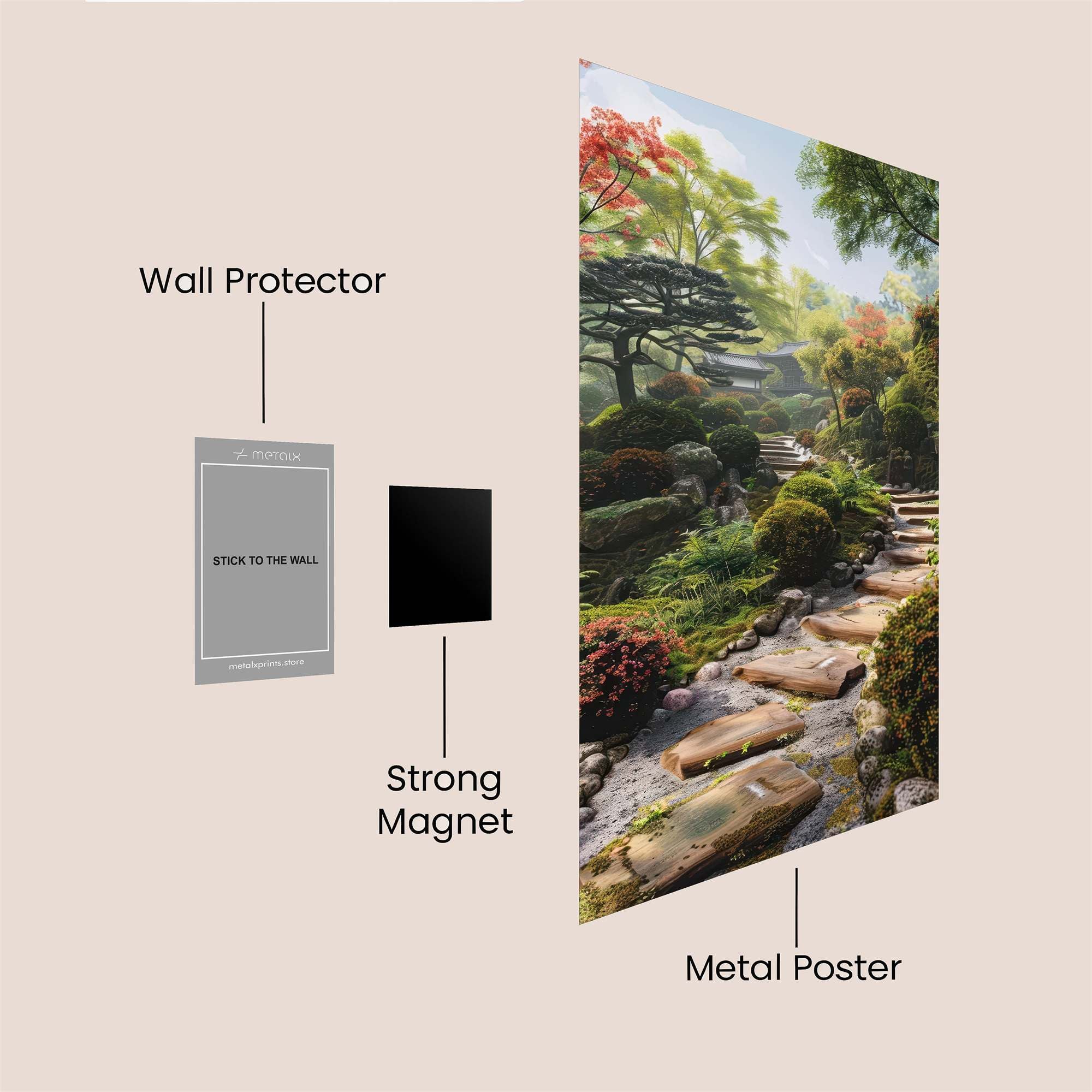 Garden Serenity Safe Wall Magnetic / M